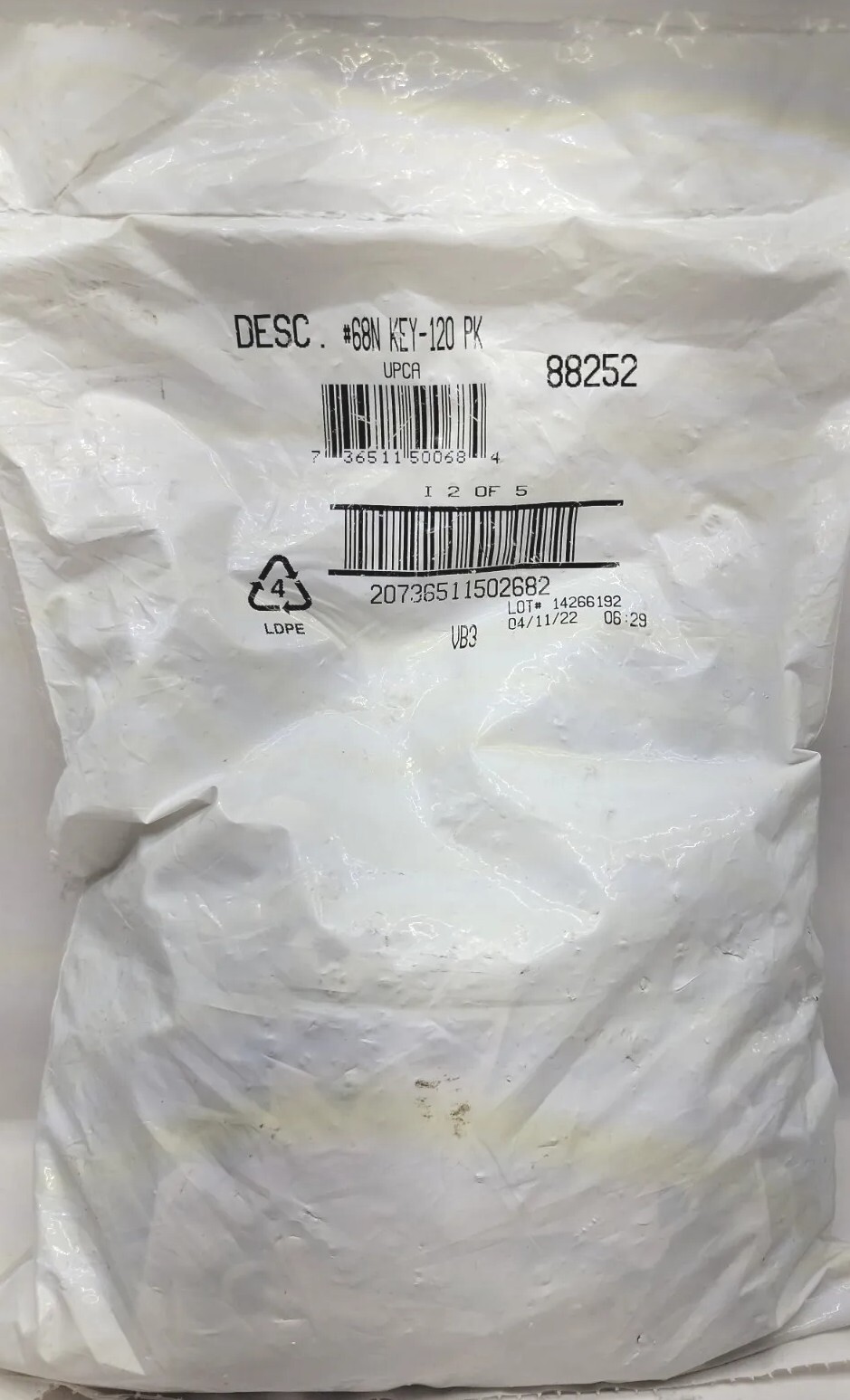 (120-Pk) Hillman Key Blanks #68N 88252