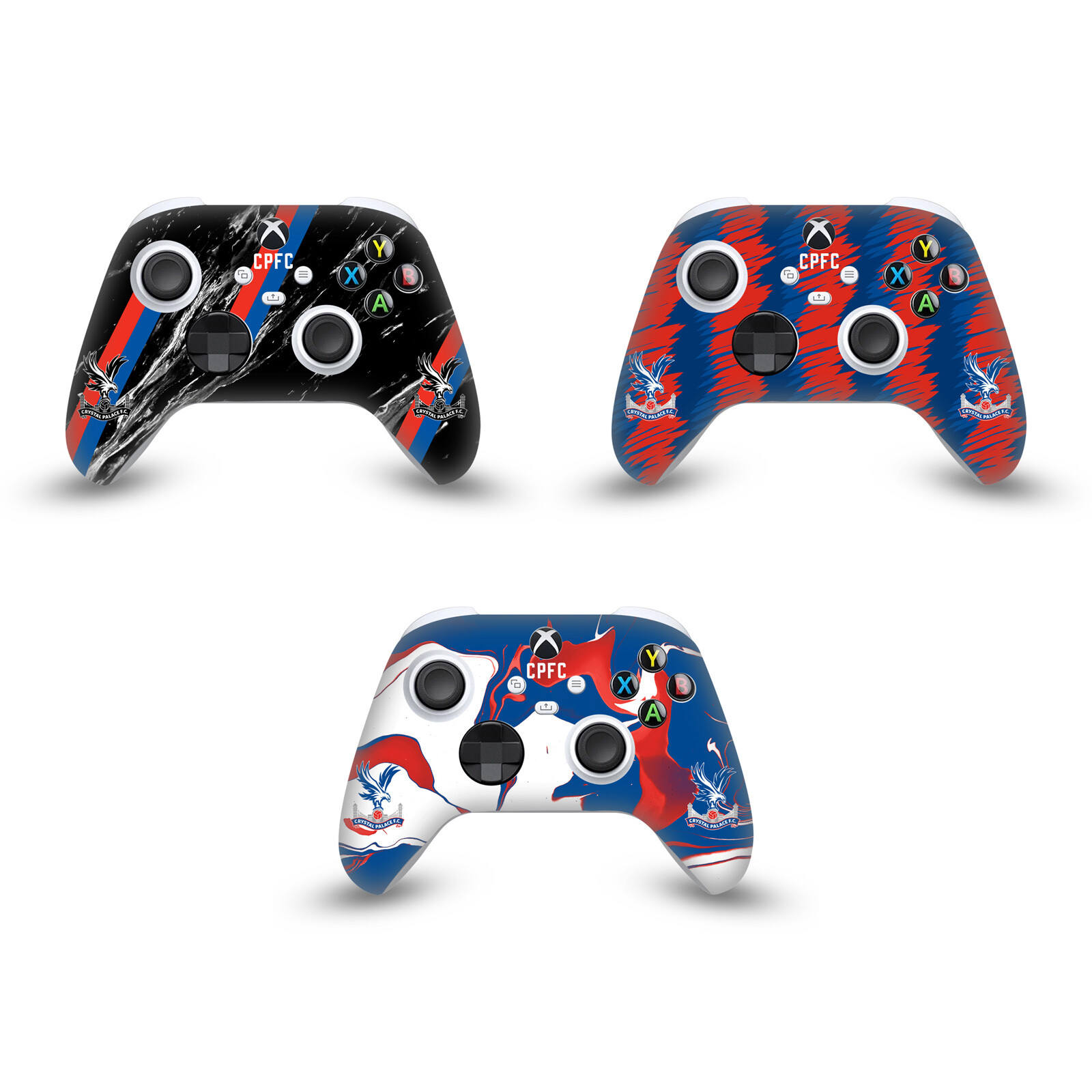 CRYSTAL PALACE FC LOGO ART VINYL SKIN FOR XBOX SERIES X / SERIES S CONTROLLER