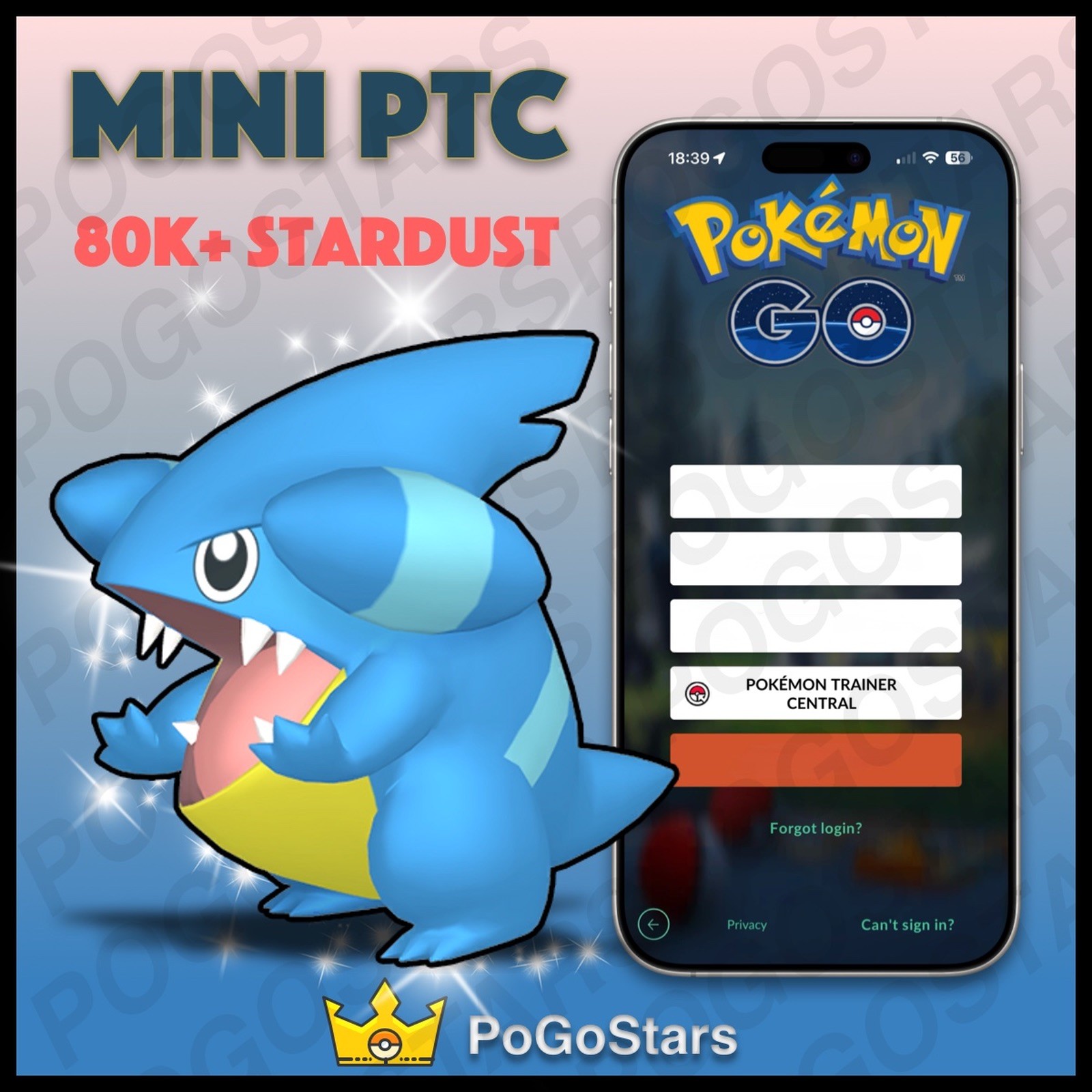 Pokémon PTC Go - Shiny Gible - 80K Stardust✨Read Description✨