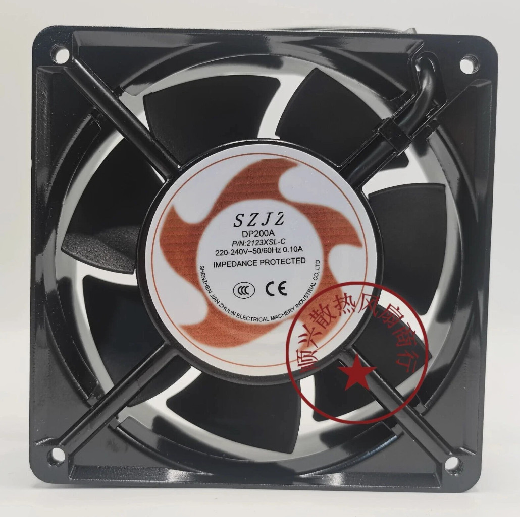 SZJZ DP200A P/N 2123XSL-C 12038 220V-240V 0.10A 12CM Axial Cooling Fan @106