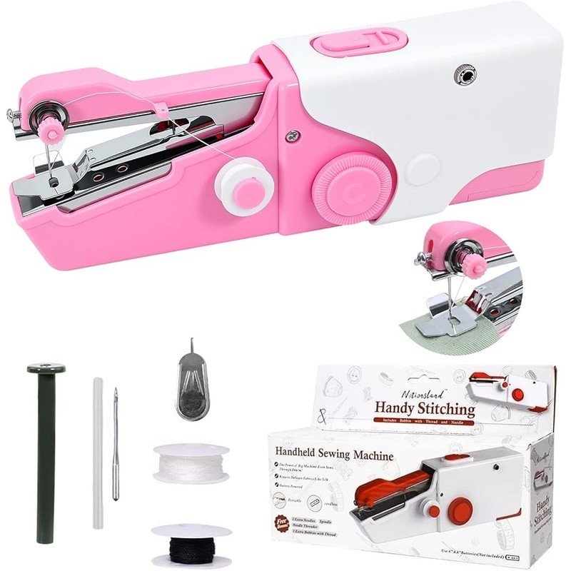 Mini Handheld Sewing Machine Portable Electric Quick Repair Kit Beginners New