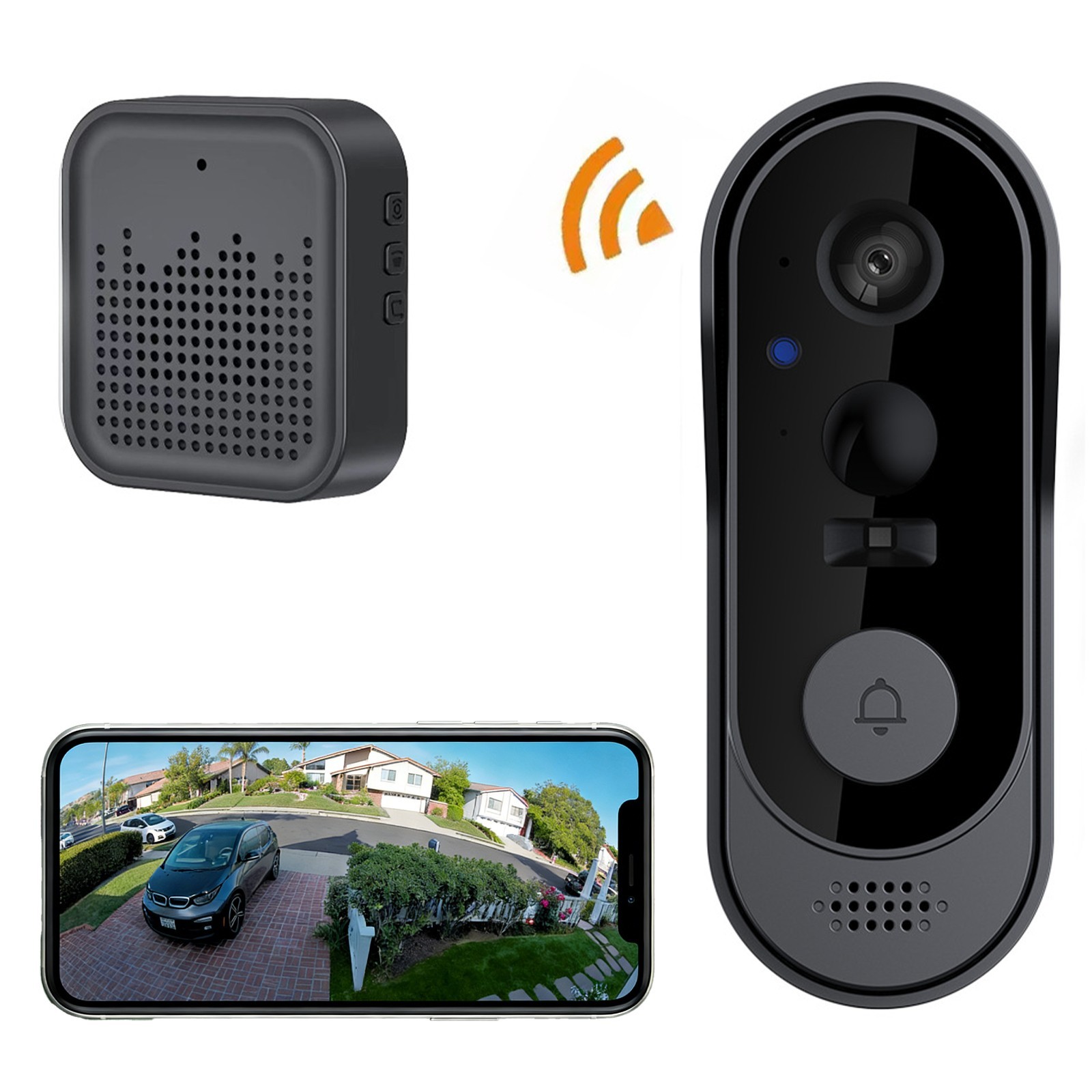 Smart Wireless WiFi Doorbell Camera Phone Door Ring Video Intercom Security Bell