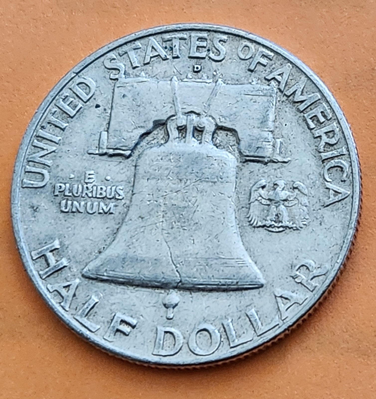 1958 D Ben Franklin Half Dollar
