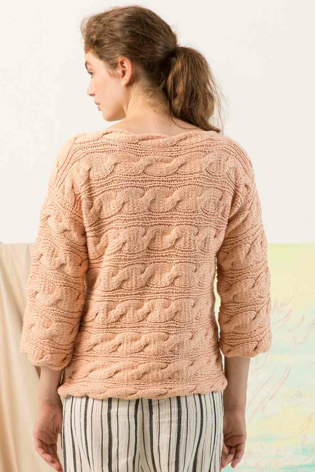 Pullover - Lang Yarns Amira - Model Package Knitting Package With Instructions