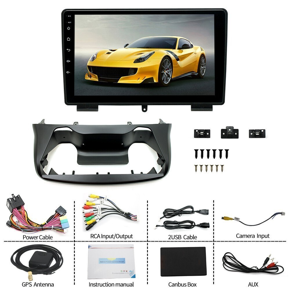 9" Car Radio Wireless Android CarPlay 2+32GB For 09-12 Hyundai Genesis Coupe