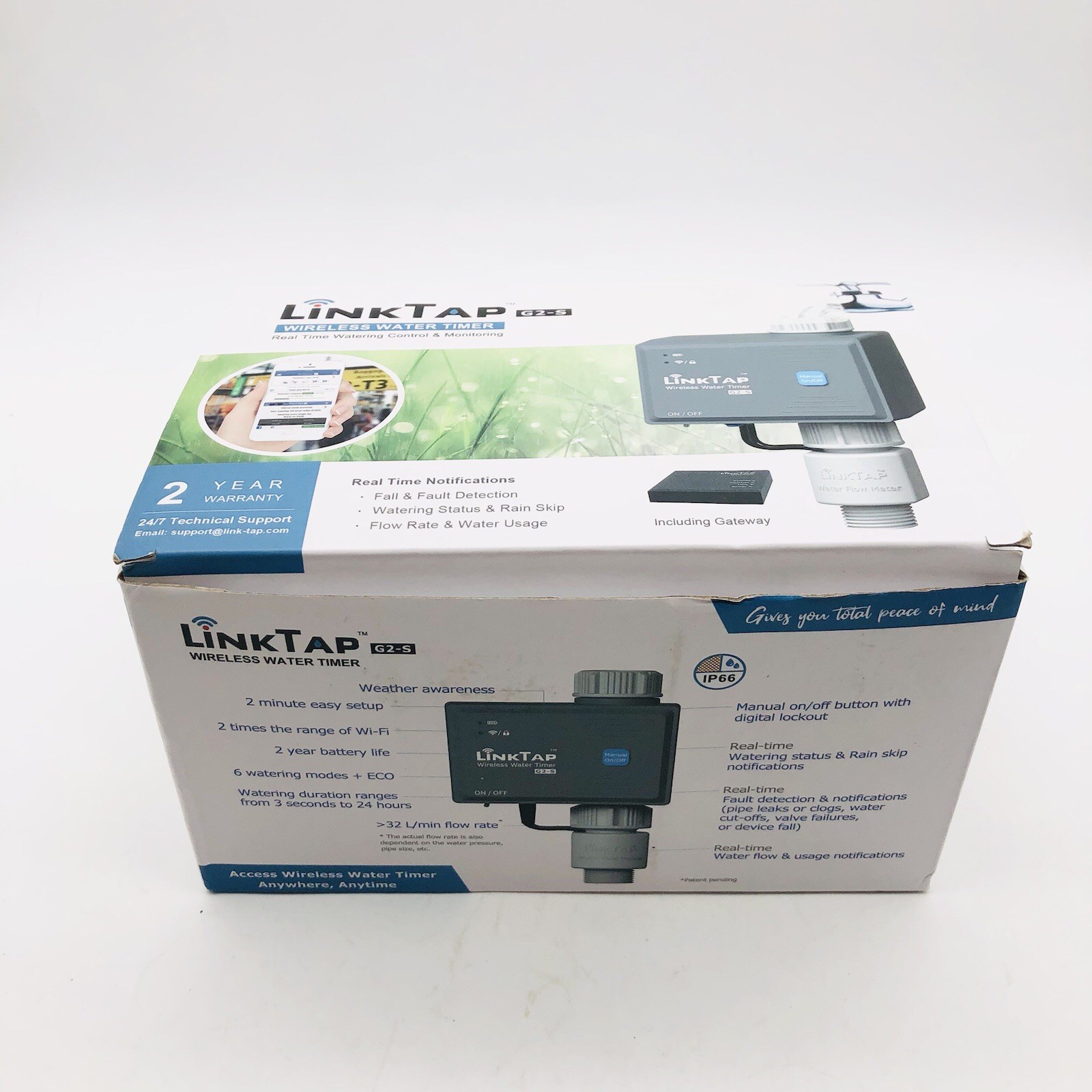 LinkTap G2S Smart Water Timer & Gateway, Greater Range Than WiFi Hose Timer