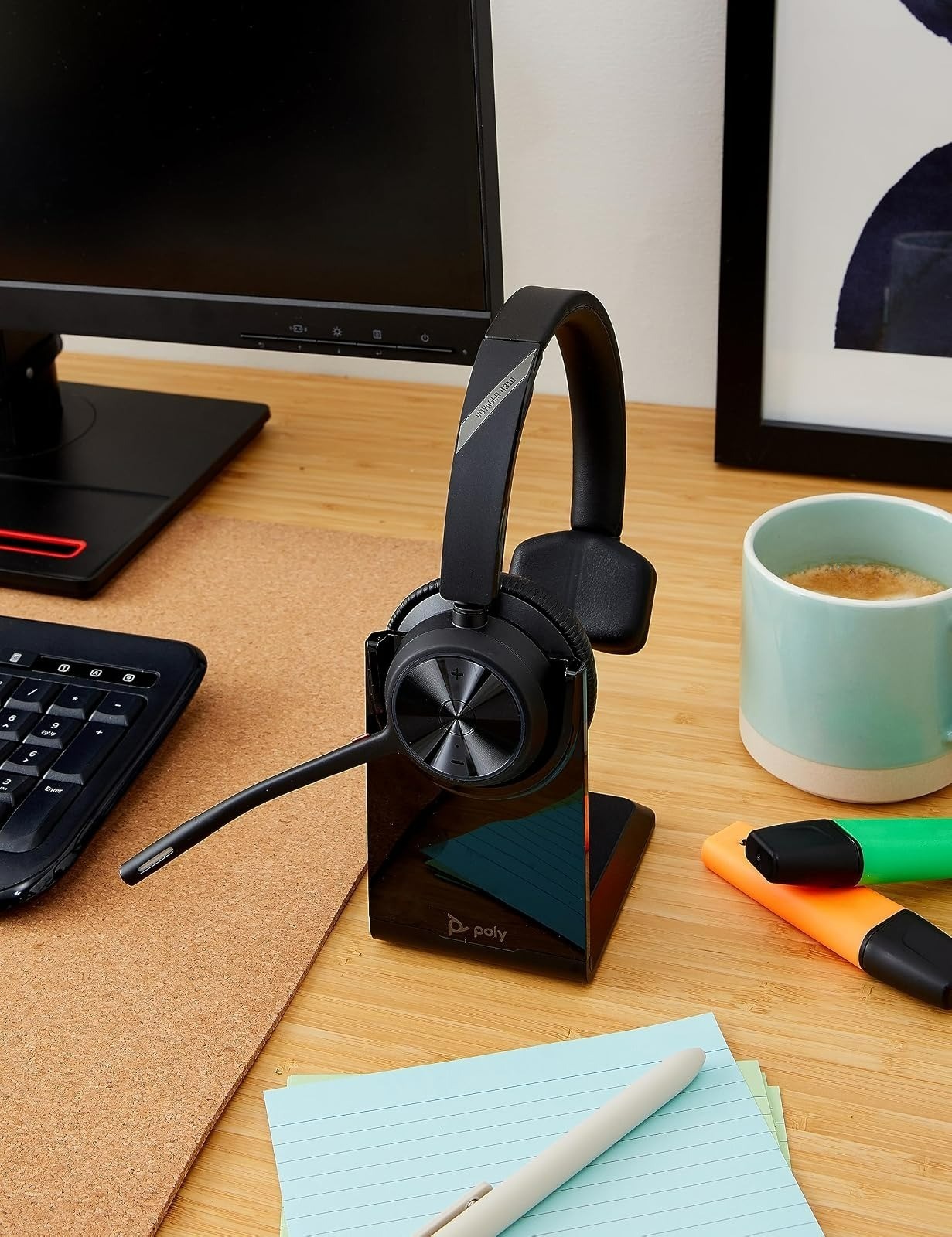 Poly Voyager 4310 UC Wireless Headset with Charge Stand - Bluetooth