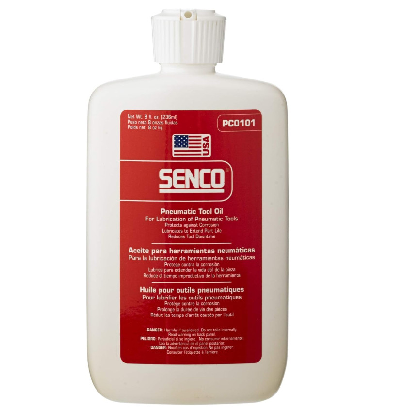 Senco PC0101 1/2 Pint Anti-Corrosion Pneumatic Tool Lubricant Oil, 8 oz. Bottle