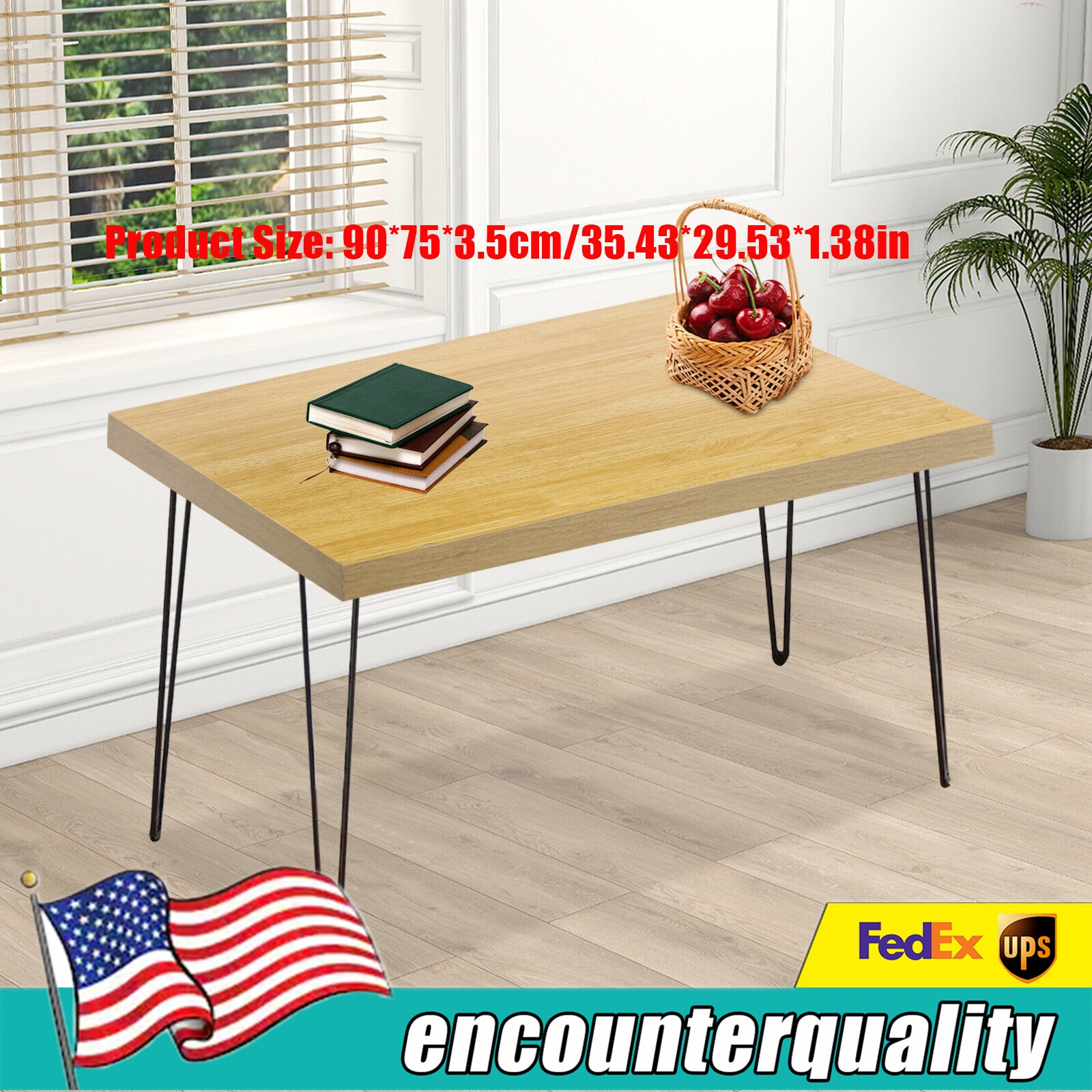 30"x35" Butcher Block Counter Top, DIY Solid Wood Slab, 1.4'' Thick Table Top