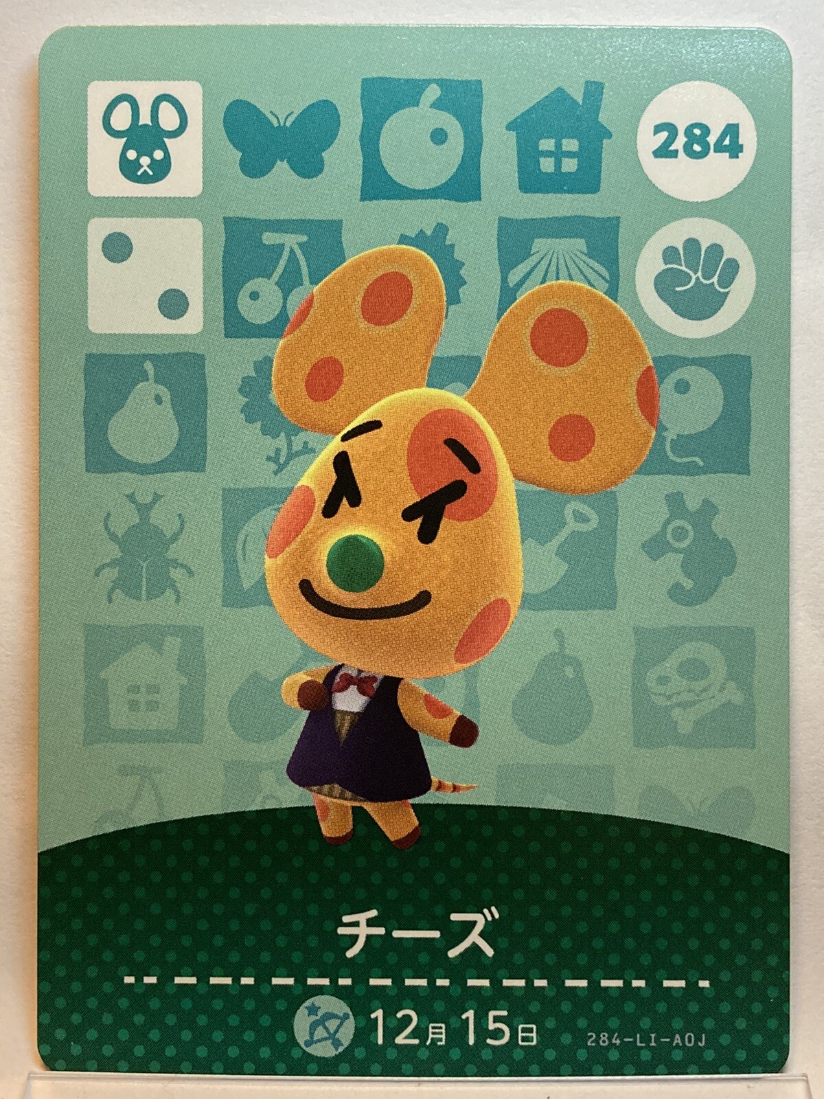 Amiibo Cards 284 Chadder cheese Animal Crossing Japanese Doubutsunomori