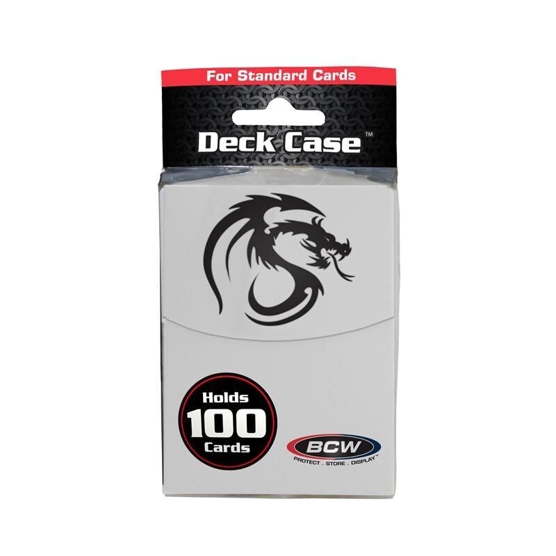 2 BCW Large Matte White Deck Cases
