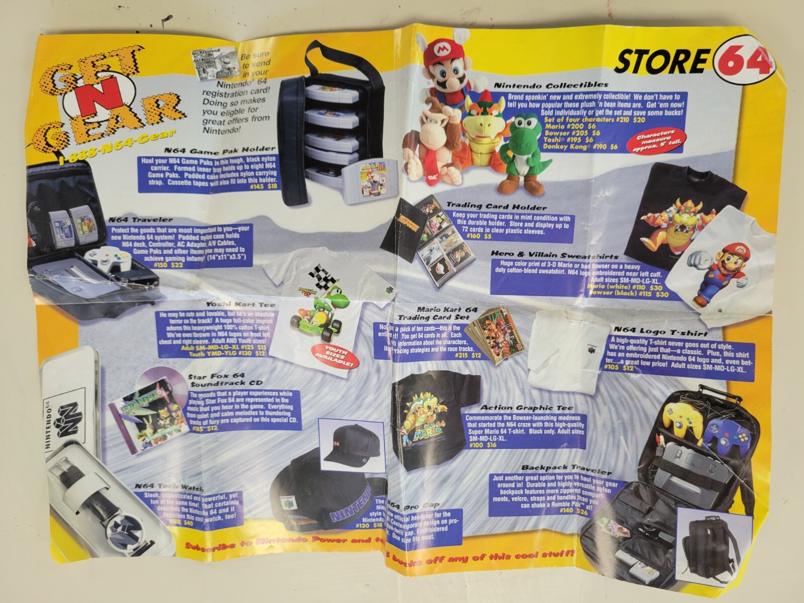 NINTENDO 64  INSTRUCTION BOOK ORIGINAL  1996 Store 64 HW-NUS-USA-1
