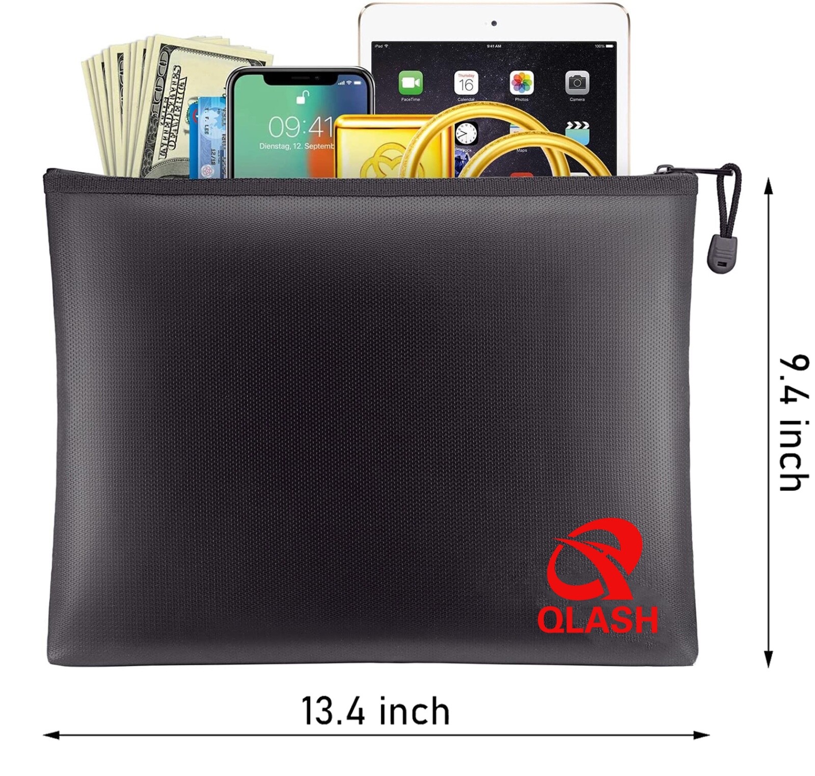 Fireproof Waterproof Bag Money Cash 4 Document File Envelope Safe Zip Case US