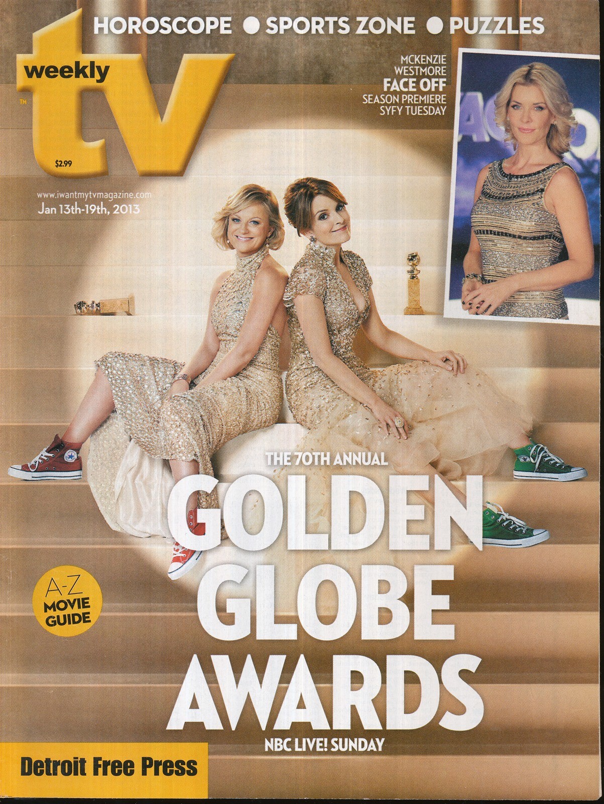 TV WEEKLY 2013 JAN 13-19 GOLDEN GLOBE AWARDS (FAIR/GOOD COND)