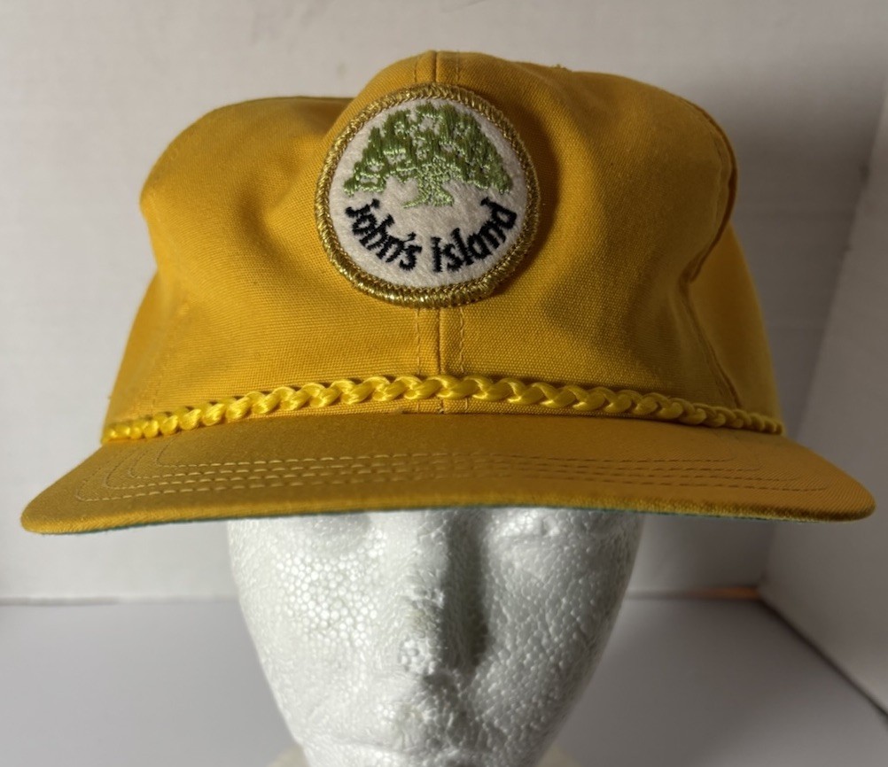 JOHN’S ISLAND Yellow Rope  Adjustable Hat by Town Talk Made in USA