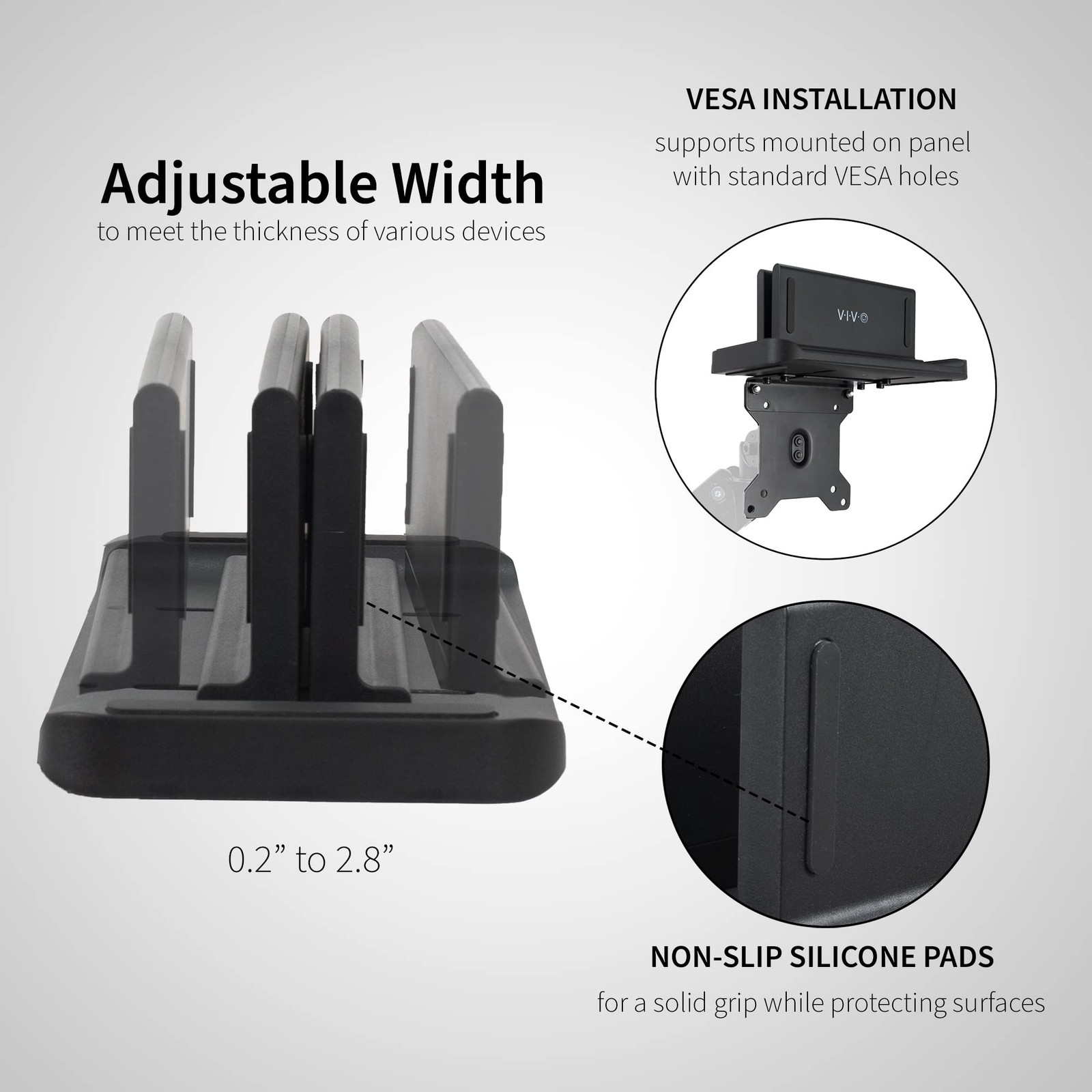 Multifunctional Adjustable Thin Client Mini PC Mount Bracket CPU VESA Monitor...