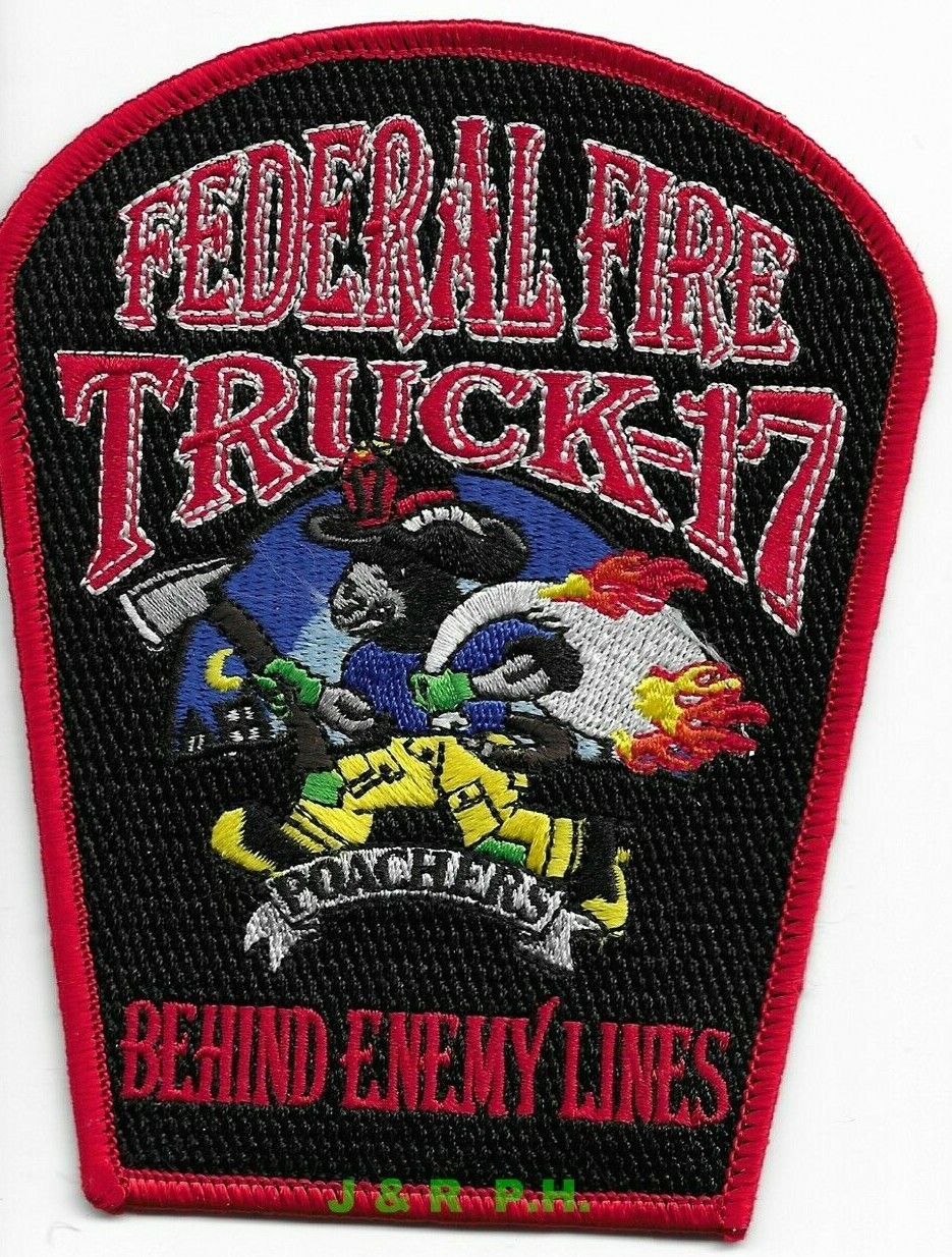Federal - Truck - 17 San Deigo "Behind Enemy Lines", CA  (4" x 5") fire patch