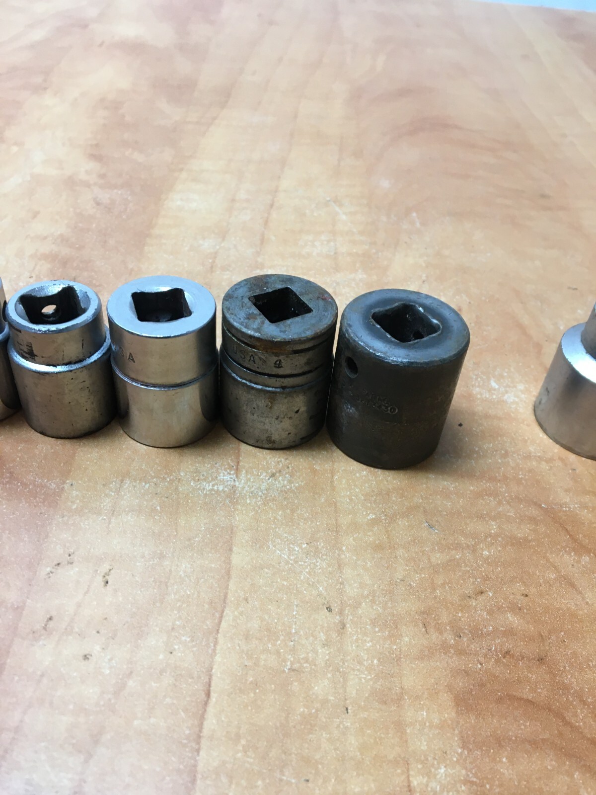MAC Tools & Snap On 1/2" Drive SAE Shallow 10pc Socket Set 9/16" to 1-1/8"