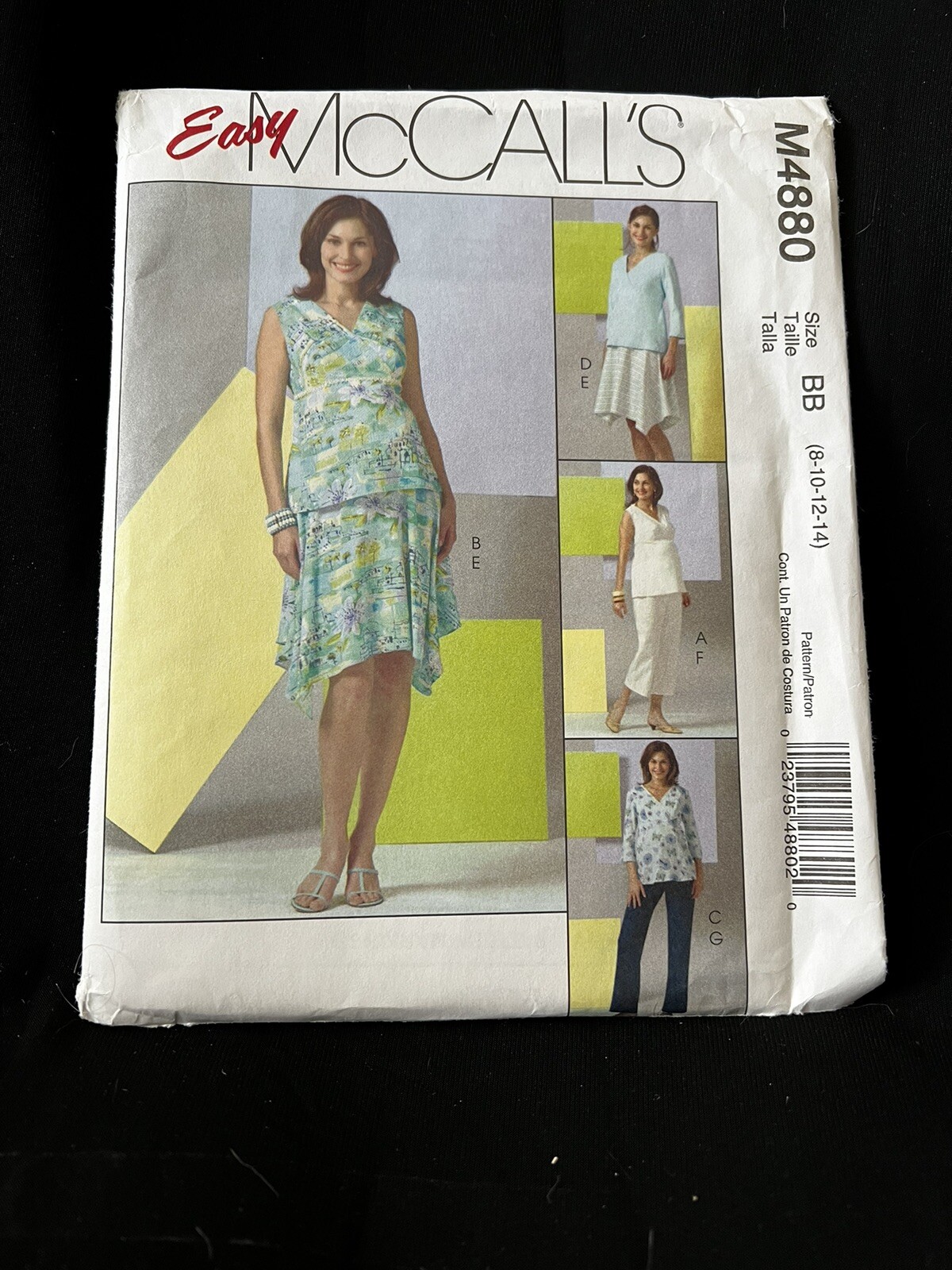 McCall’s 4880 Women’s Maternity Top Skirt Pants Sizes 8-14 New Uncut