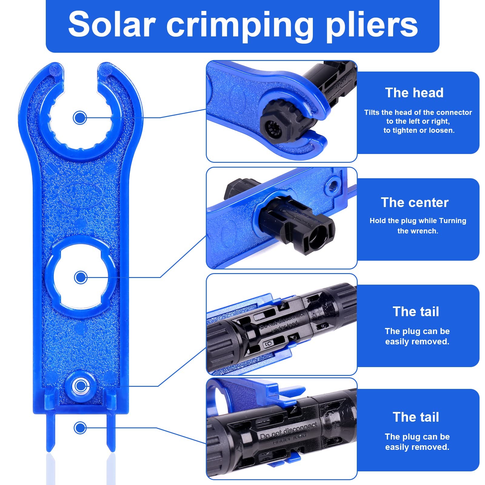 20 Pairs Solar Panel Connectors Kit with Crimper Tool - Professional Connecto...