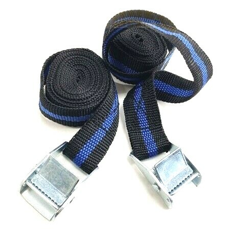 PACK OF 6 CAM BUCKLE TIE DOWN STRAPS ROOF RACK TRAILERS CARGO 25MM X 2500MM LONG