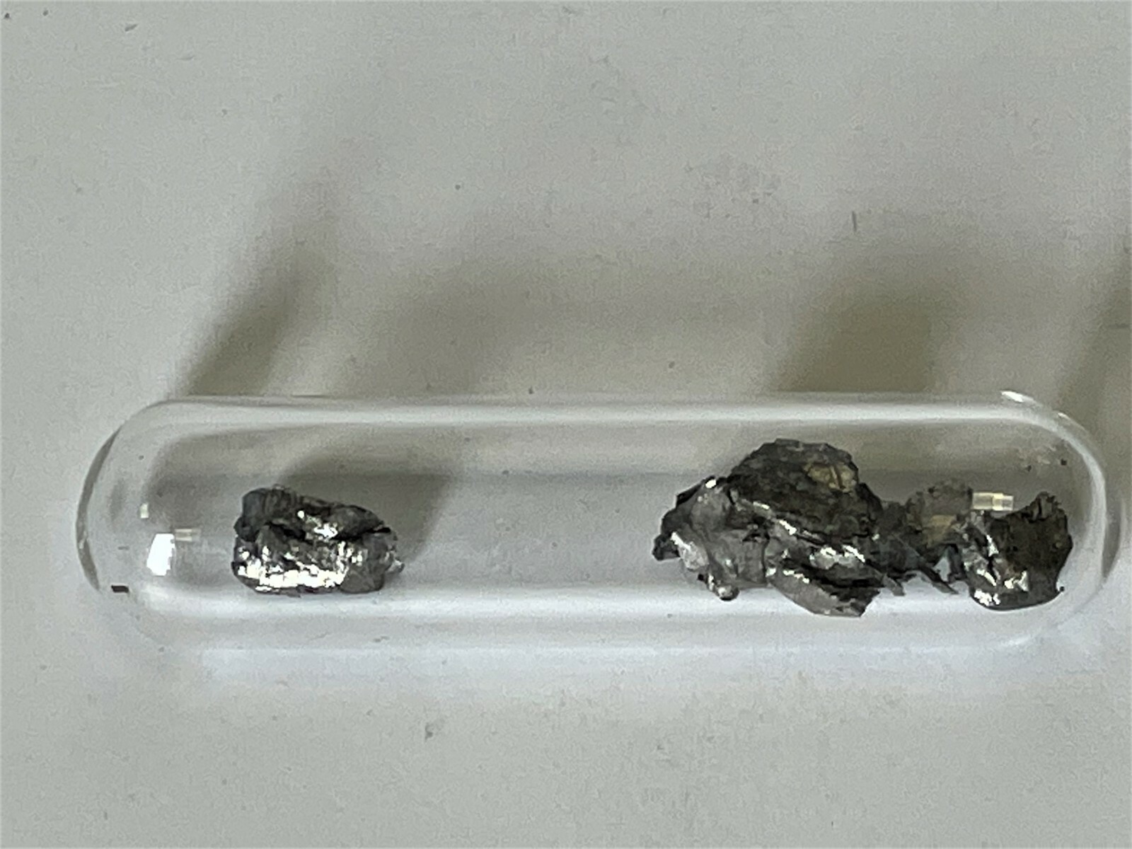 Neodymium Metal Shiny 1 Gram 99.9% under Argon in Glass Ampoule in Labeled Vial