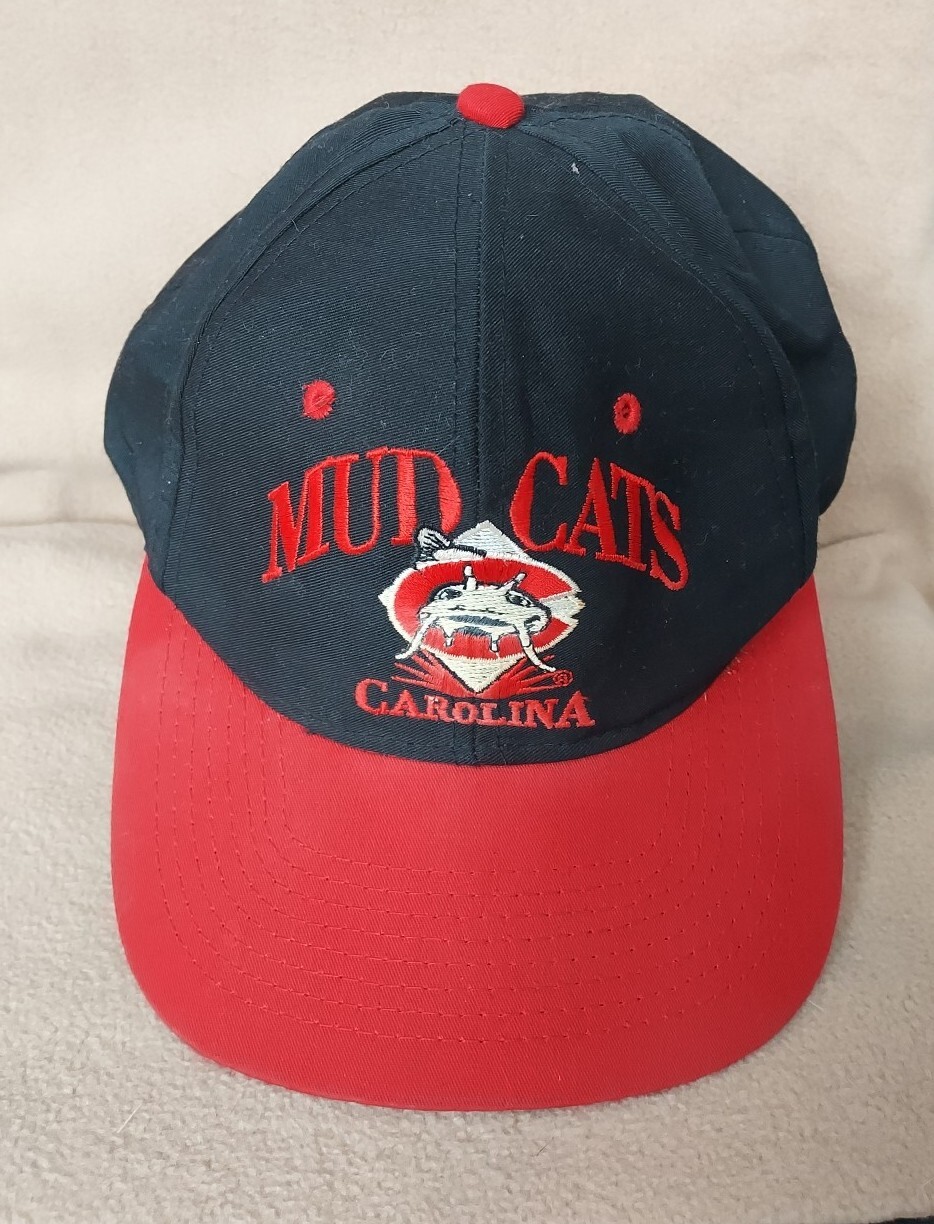 RARE Kids Carolina Mudcats Hat Cap Snapback Vintage 1990s Minor League