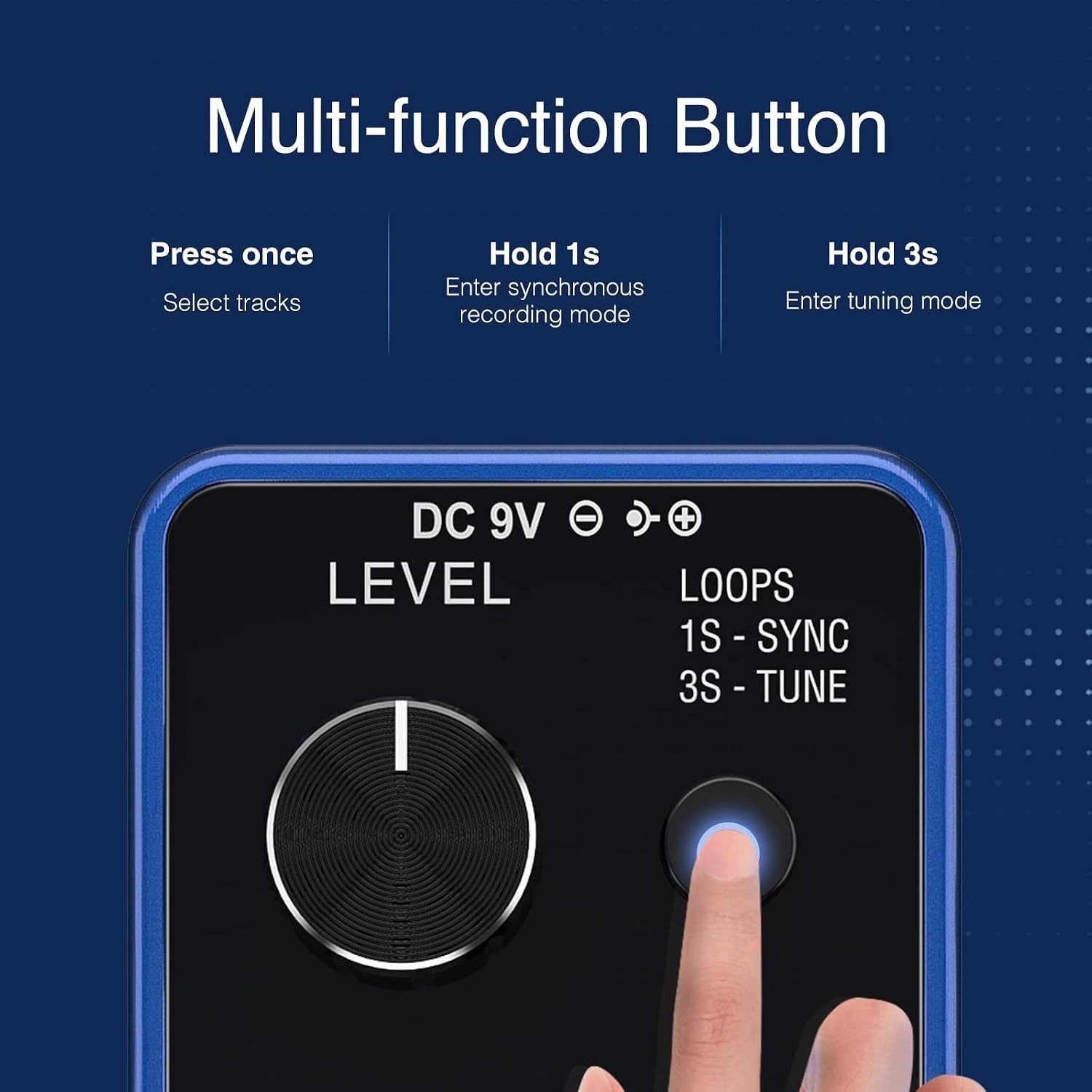 Guitar Looper Pedal with SYNC & Tuner Function