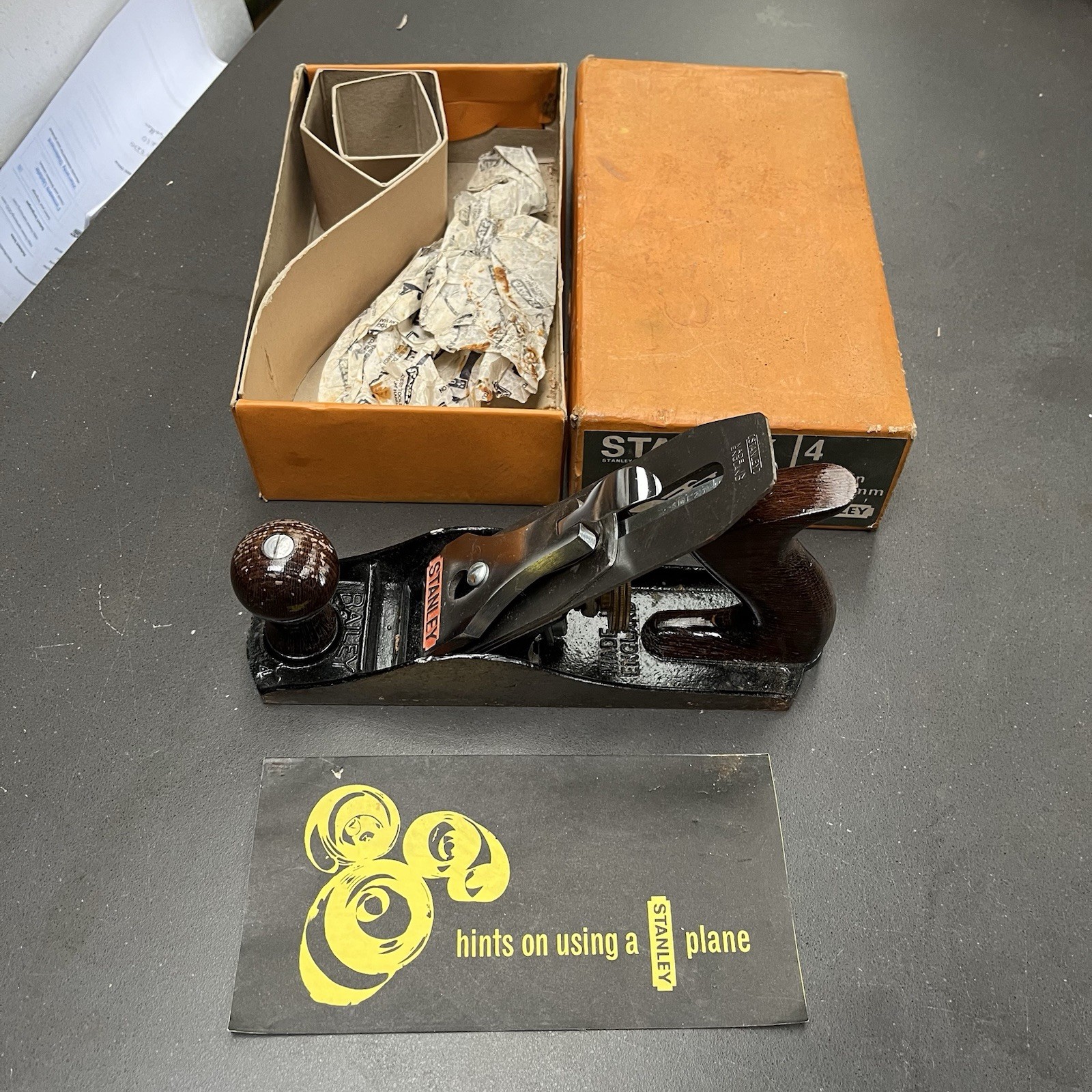 Stanley No4 Vintage Hand Plane (Original box)