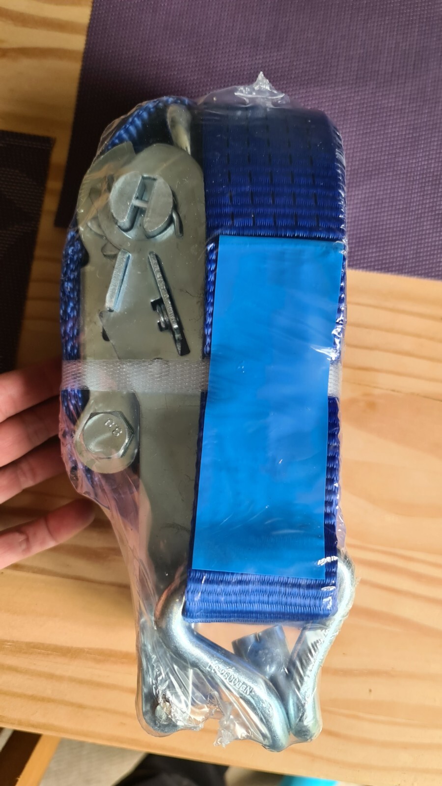 heavy duty 10m x 50mm ratchet & strap