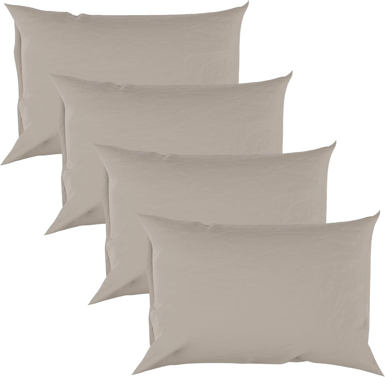 4 Piece Bamboo Bay Cooling Bamboo Pillowcases Viscose | Queen | Color = Tan/Sand
