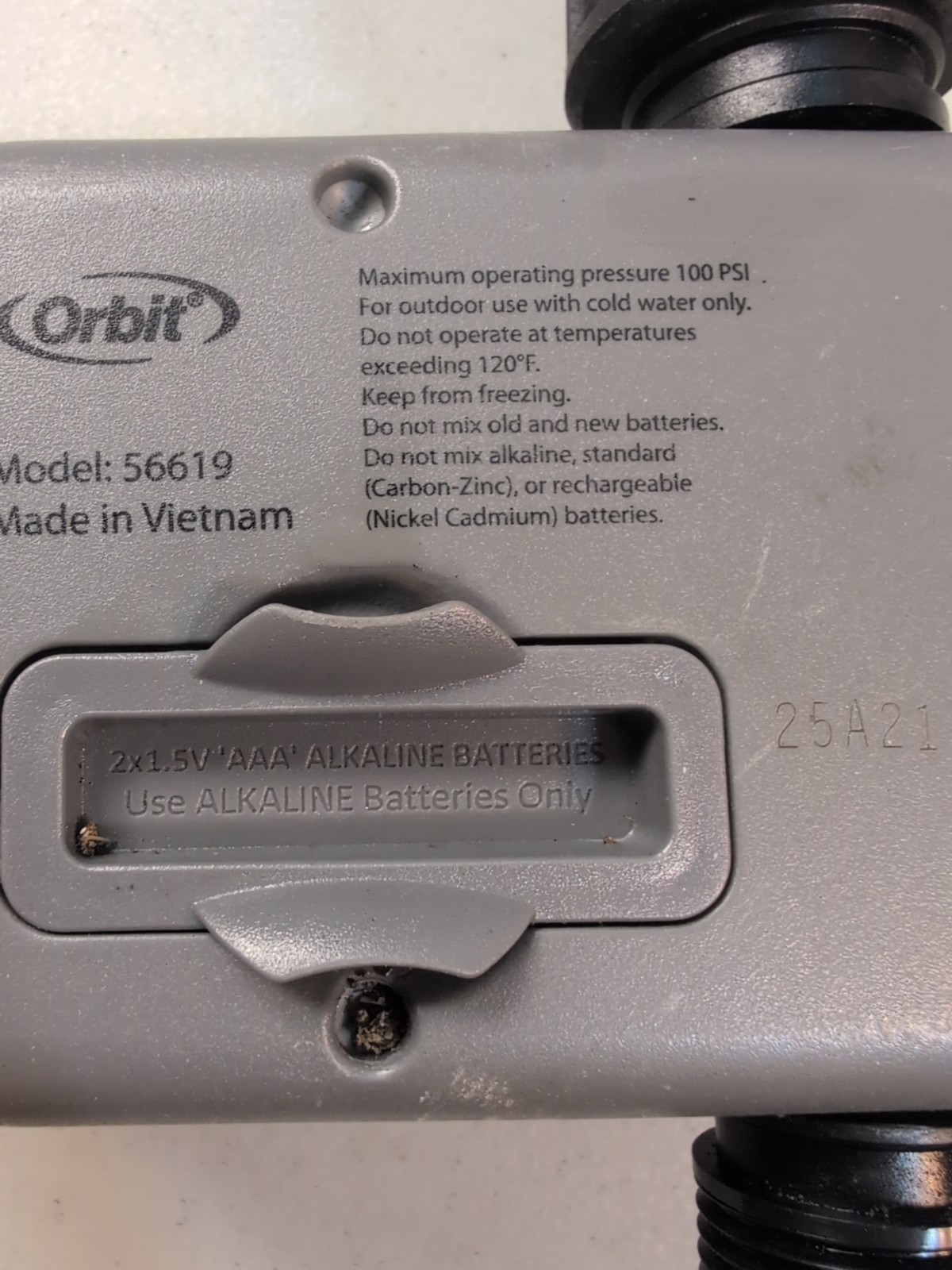 Orbit Model 56619 One Outlet Single Hose Faucet Timer; Programmable; Works