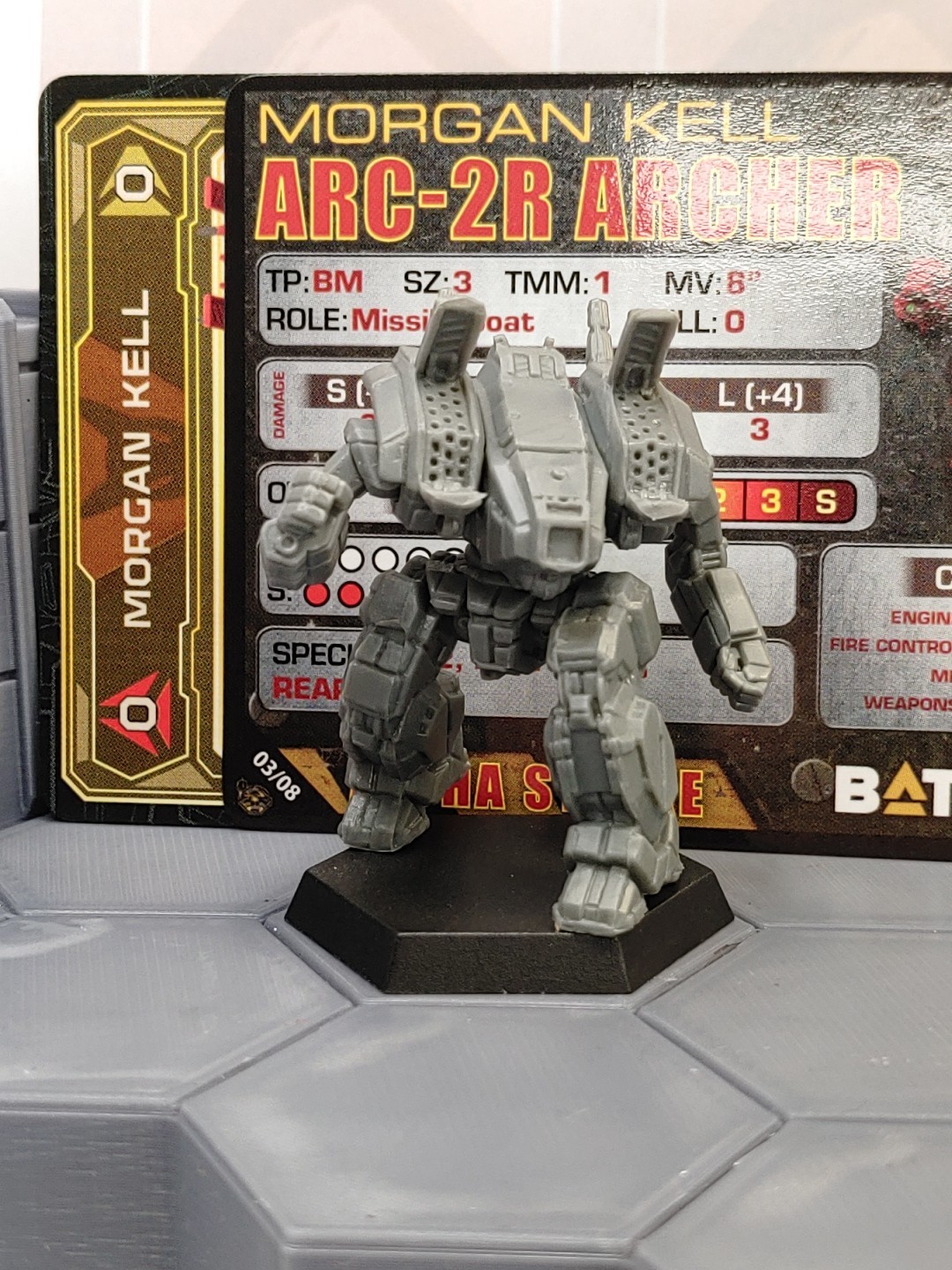 ARCHER Morgan Kell from Legendary Mechwarriors pack kickstarter BattleTech CGL
