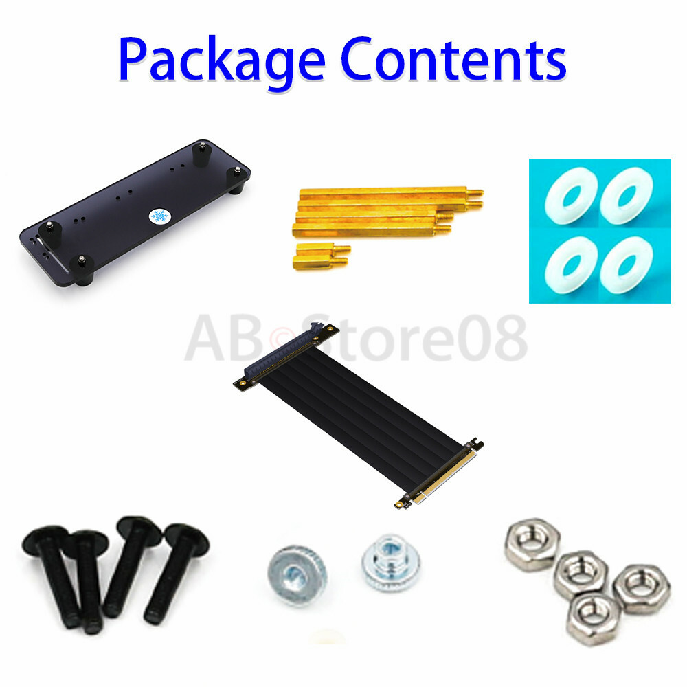 PCI- E 3.0 16X Graphics Card vertical kickstand/base with PCI-E extension