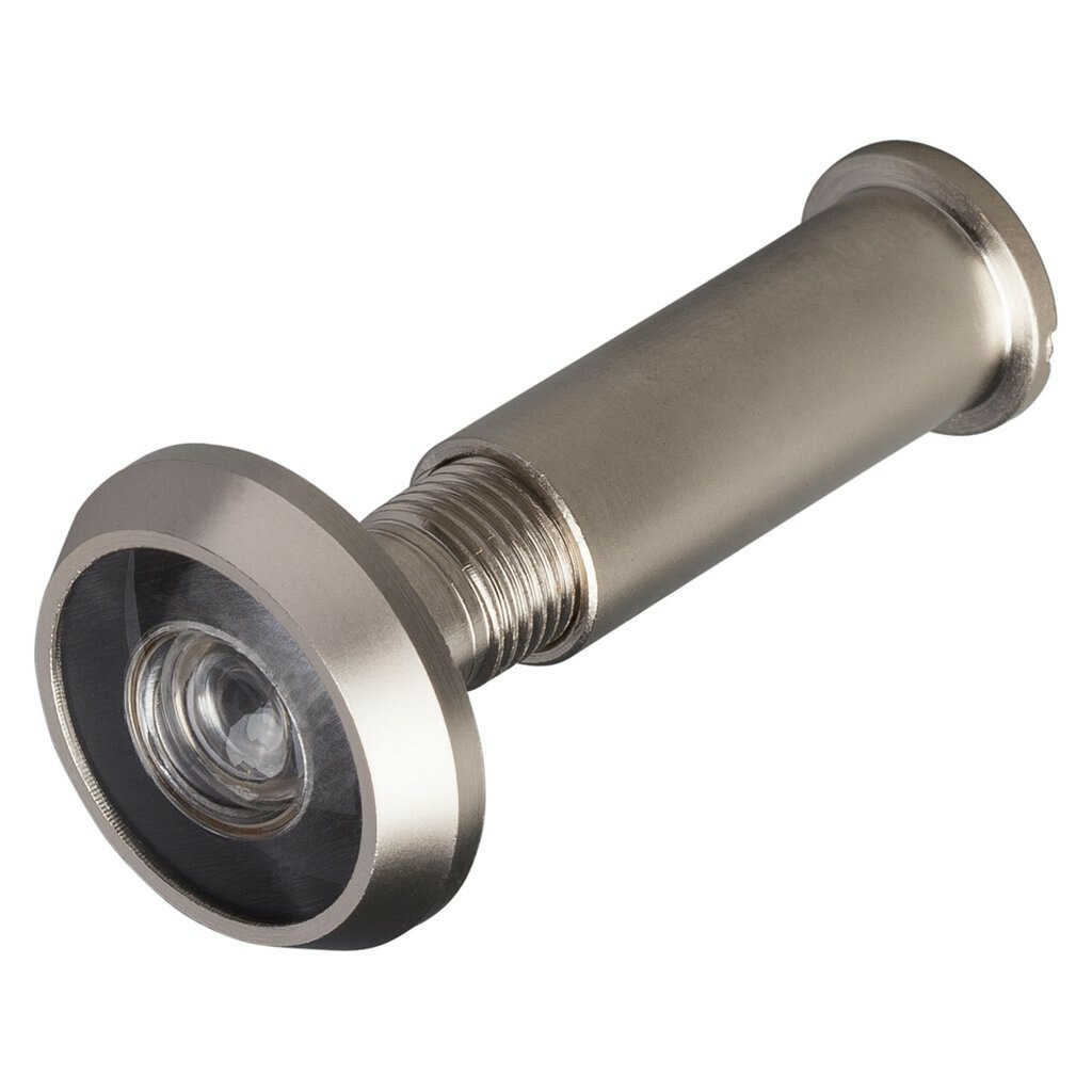 2 Pack-Satin Nickel Door Peephole Viewers, 1/2 In. Bore 180 Degree Viewer