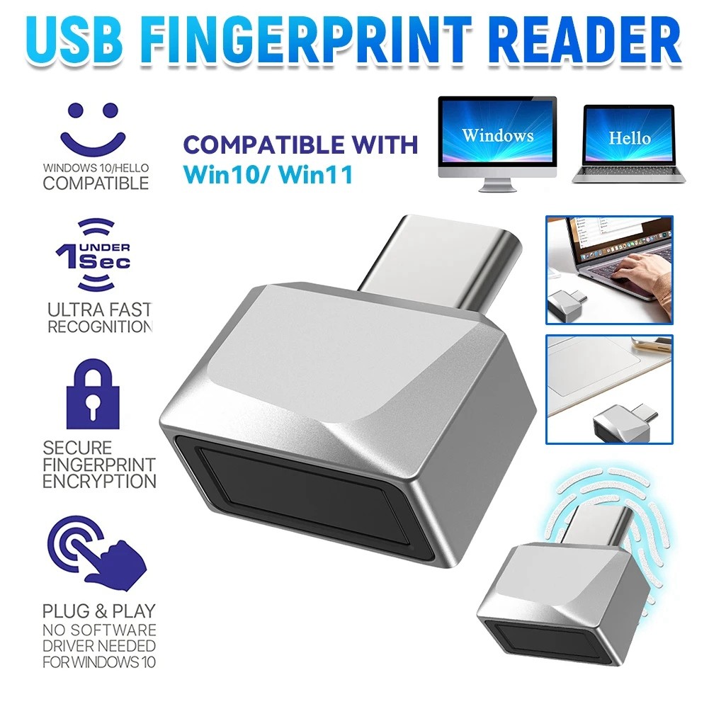 Computer Fingerprint Login, Hello Fingerprint Dongle, Unlock V1361