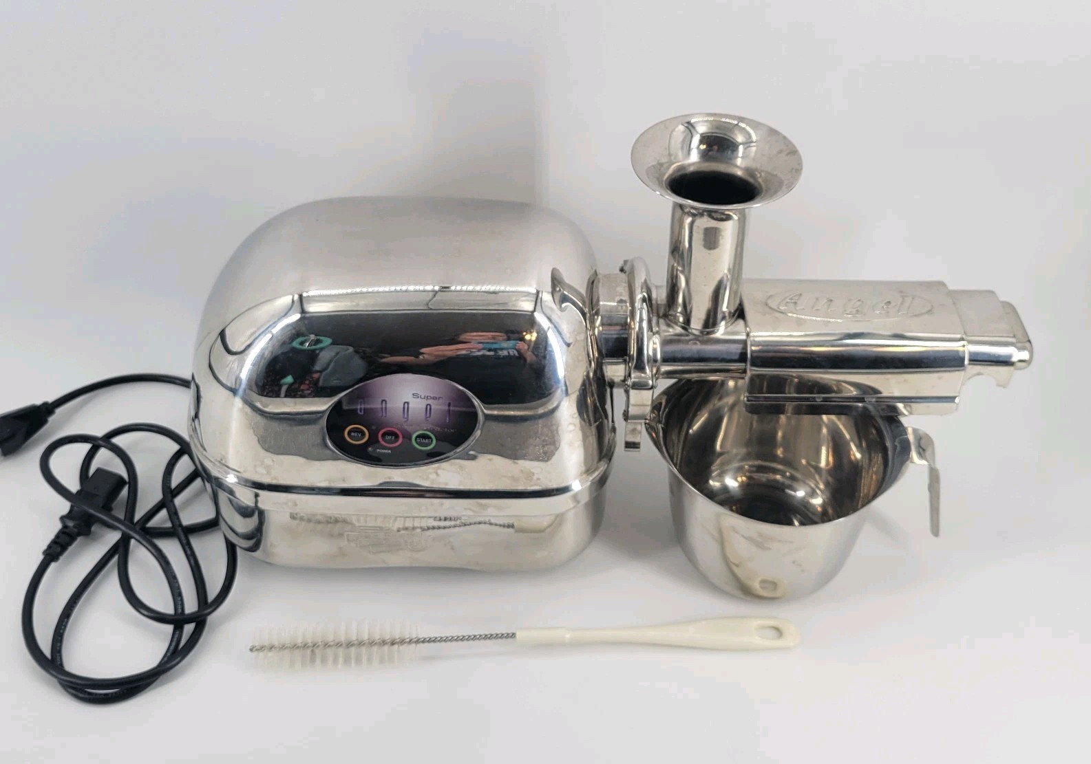 Super Angel Juicer Extractor SA5500 Stainless Steel with Twin gear set Tested