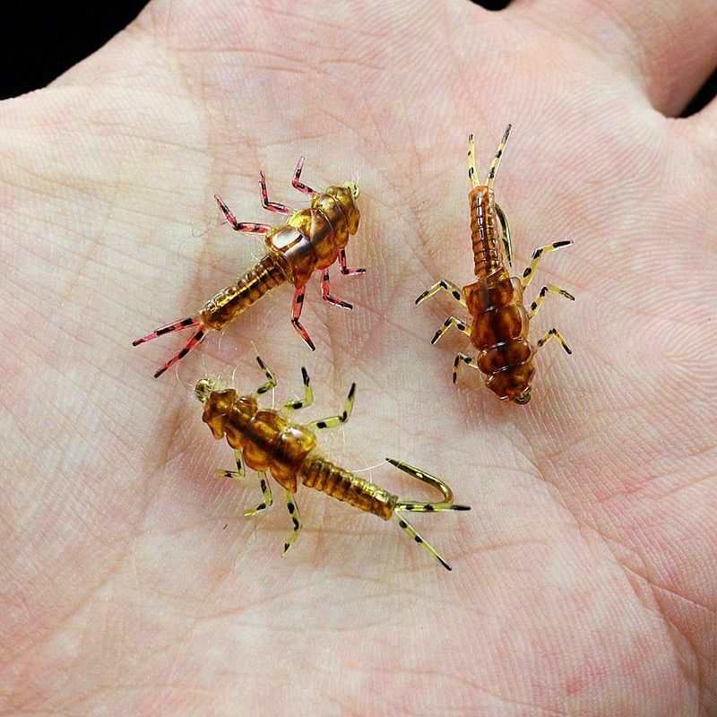 Stonefly Nymph Body Hooks 30pcs Combo Synthetic Tying Fly Fishing Rubber Hook