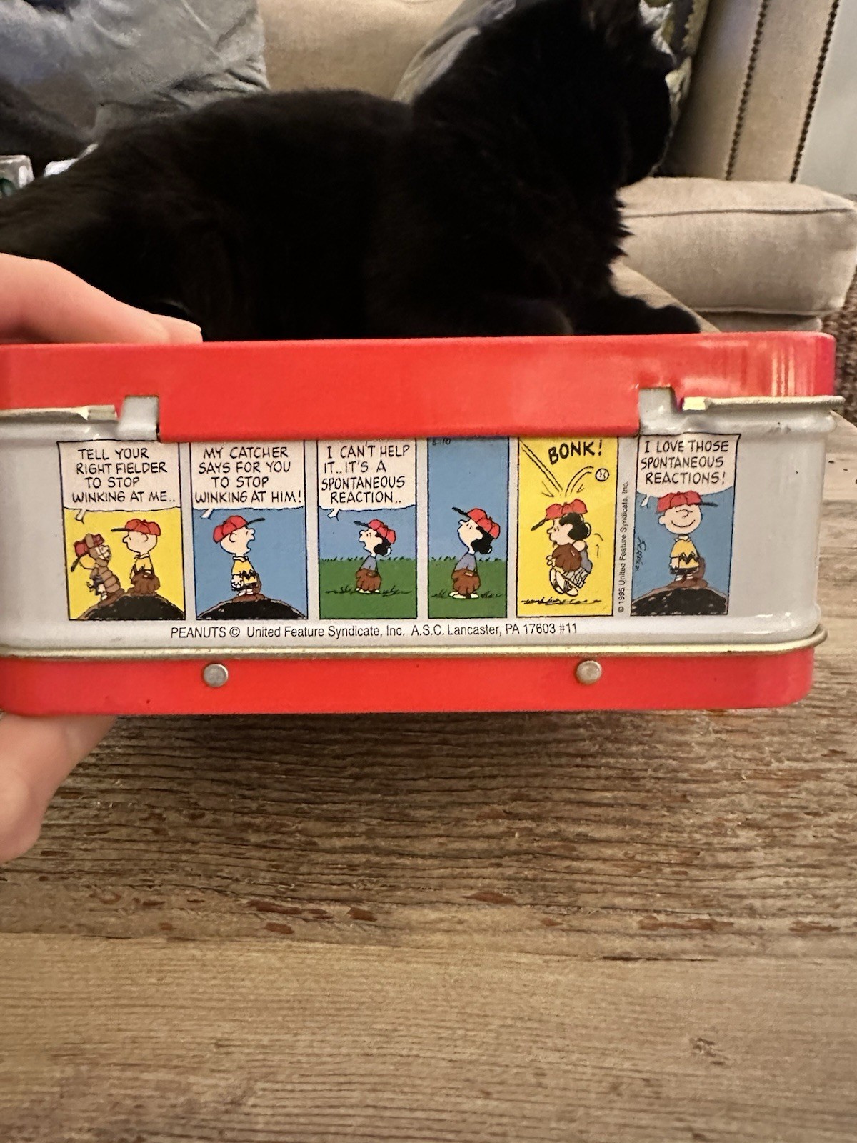Peanuts Mini Lunchbox Baseball Charlie Brown, Snoopy, Schroeder, Lucy