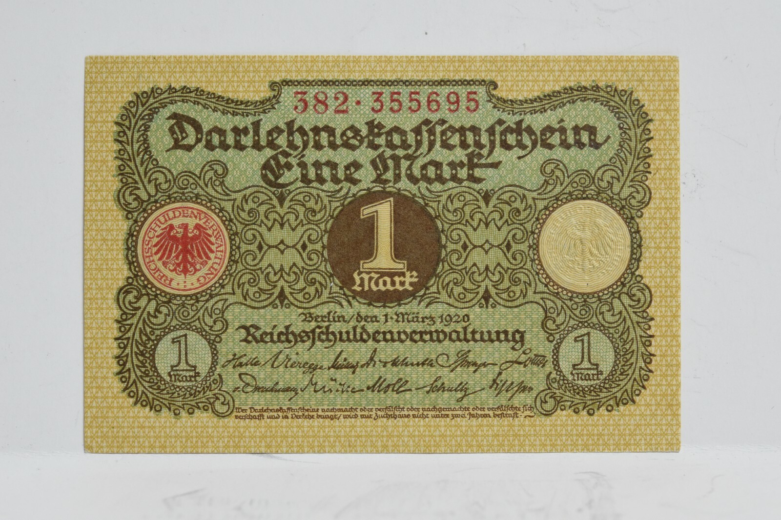 1920 Germany 1 Mark CH UNC (nb141)