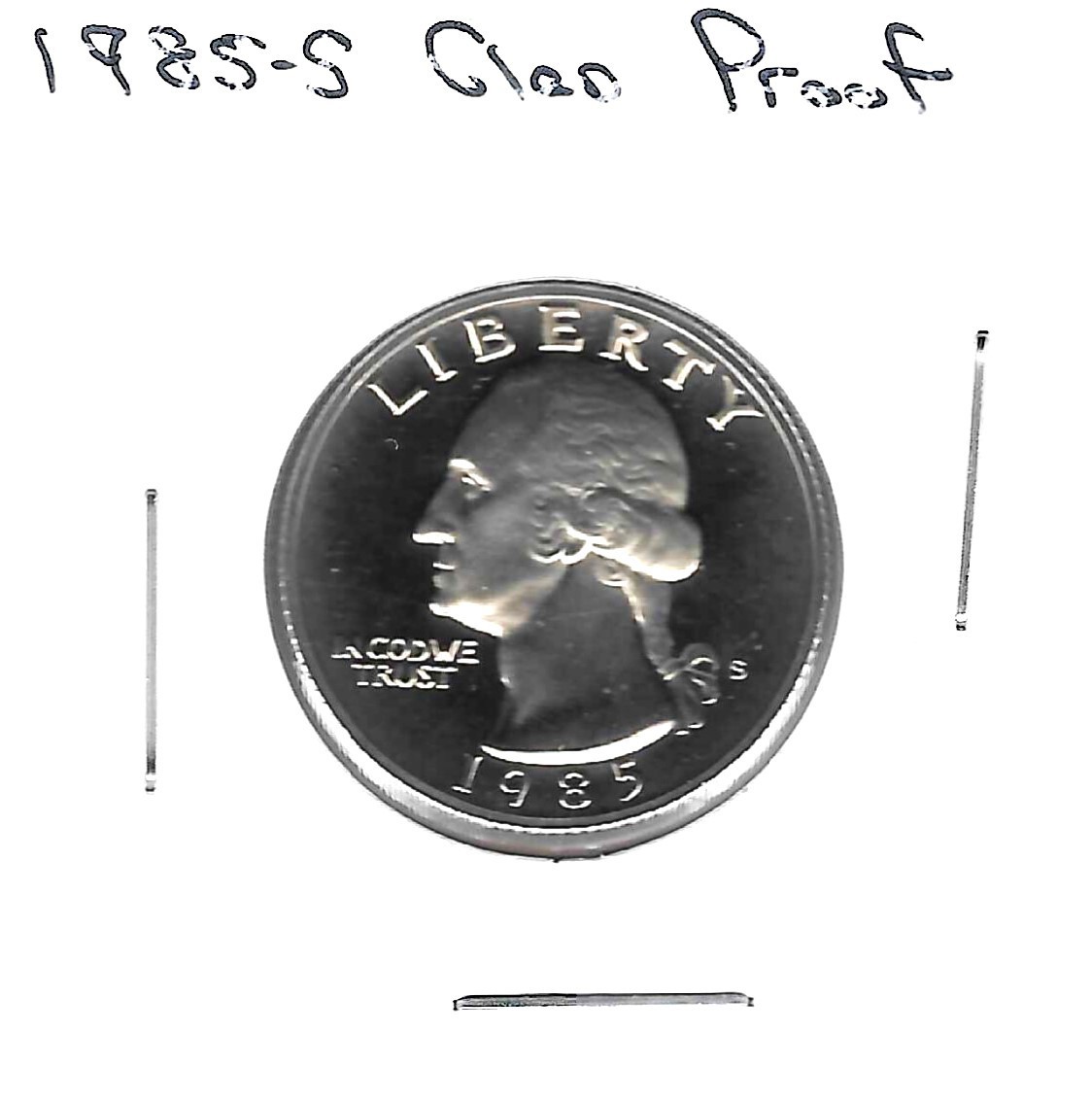 1985 S Washington Quarter Clad Proof