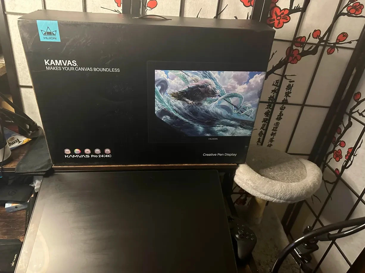 HUION KAMVAS Pro 24(4K) Graphics Drawing Tablet | LIGHTLY USED
