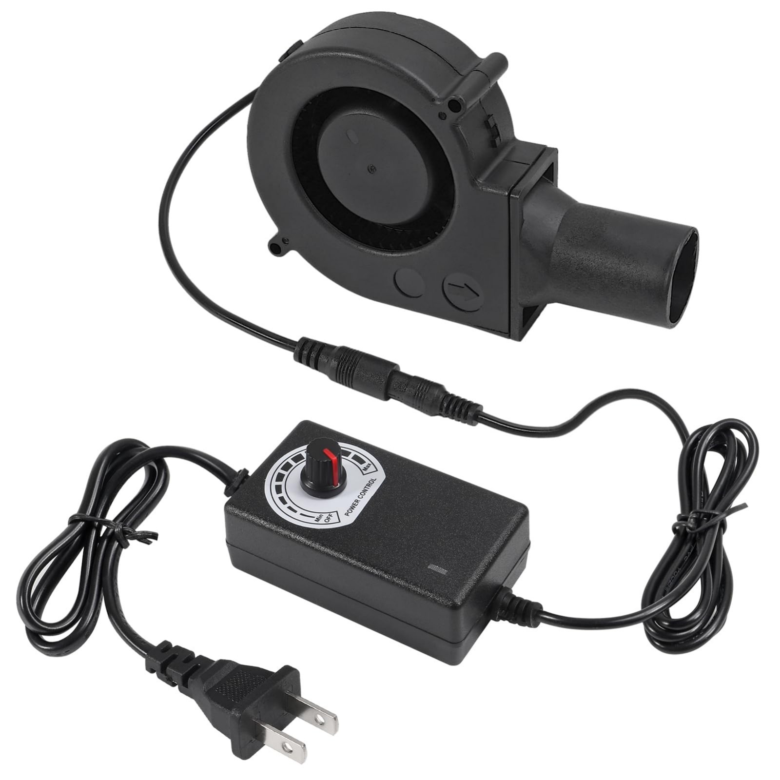 97mm BBQ Blower Fan 12V with Variable Speed Controller - Quick Charcoal Starter
