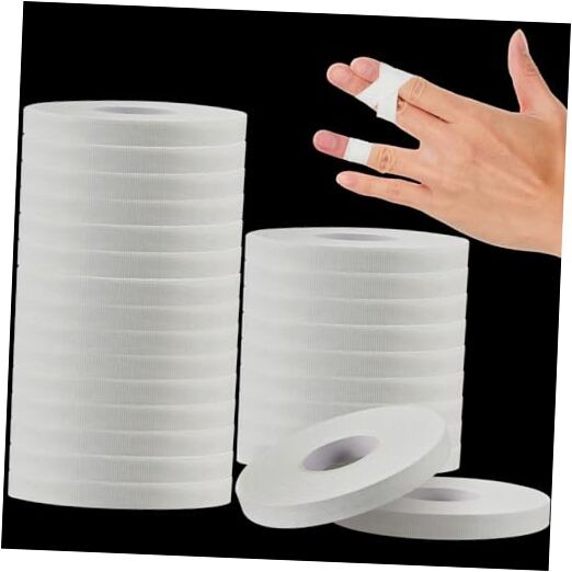 Nuanchu 24 Rolls Rock Climbing Tape, Athletics Jiu-Jitsu 0.3 Inch x 45 ft White