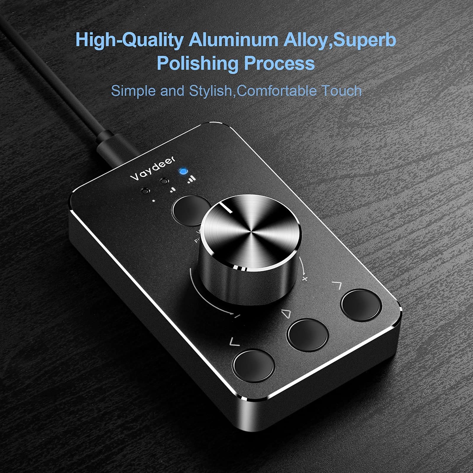 Volume Control Knob with One-Click Mute Function and 3 Volume Control Modes, ...