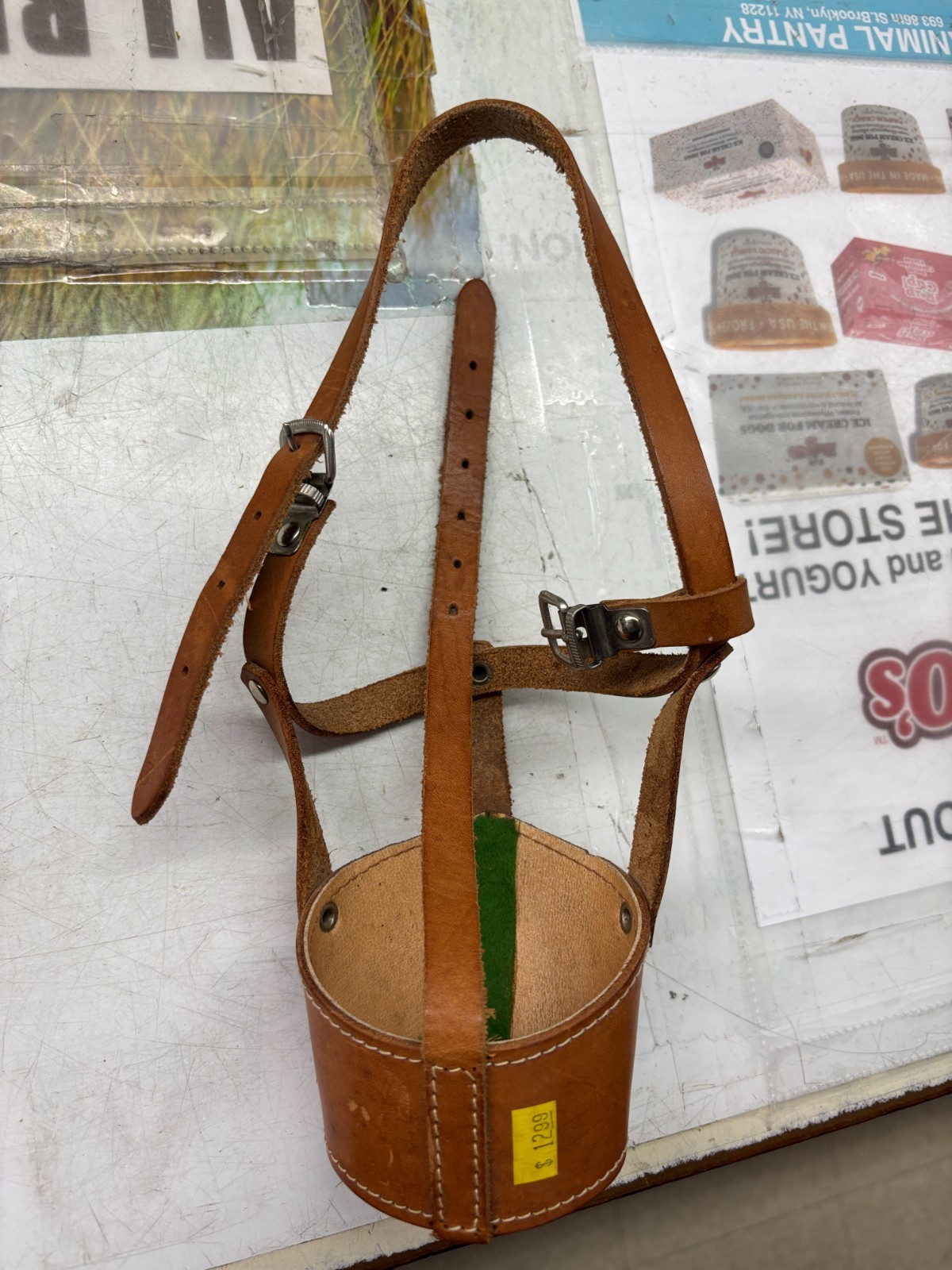 SOFT Leather Dog Muzzle SMALL 10"