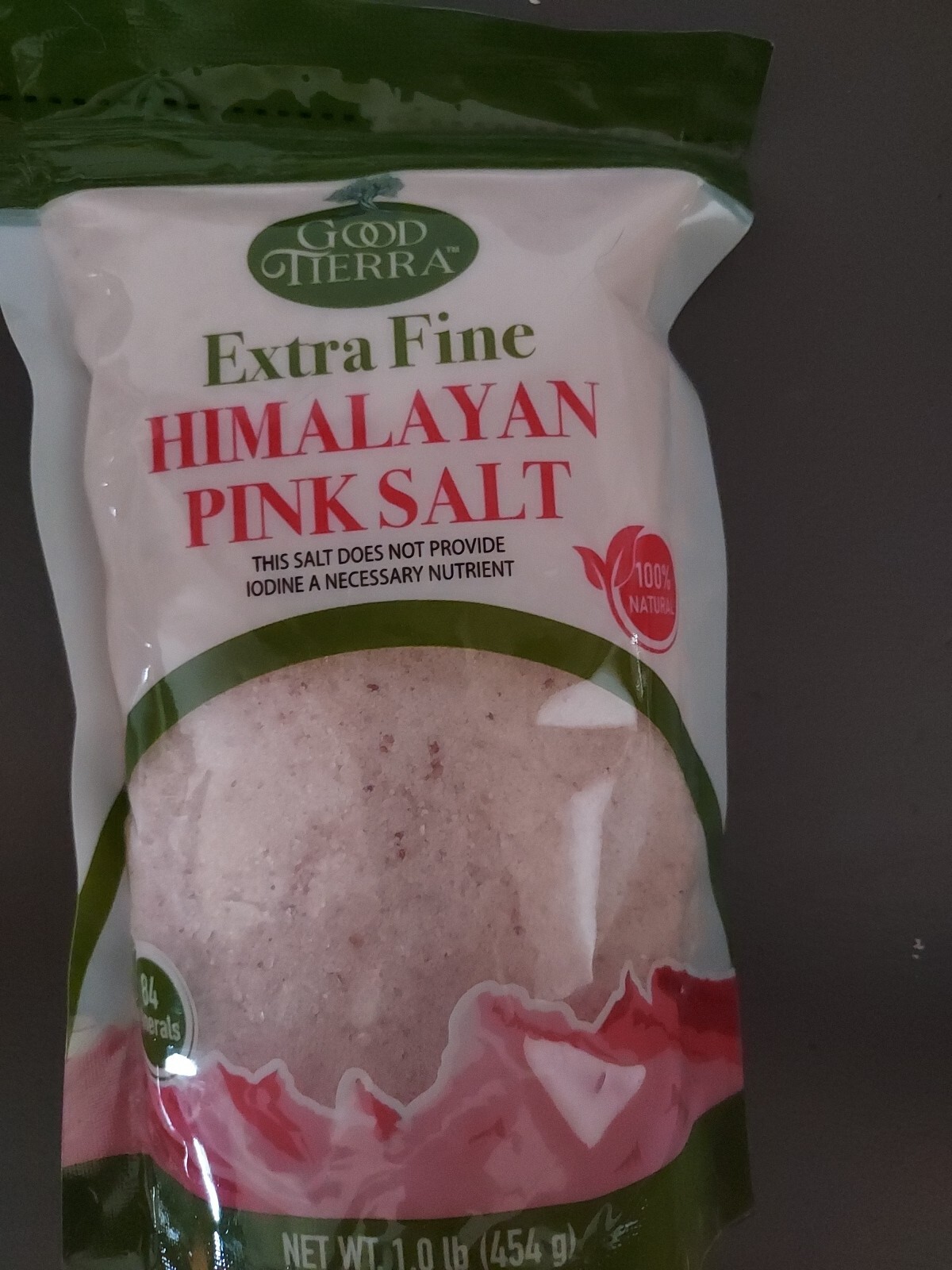 Good Tierra Extra Fine Himalayan Pink Salt 1 lb.