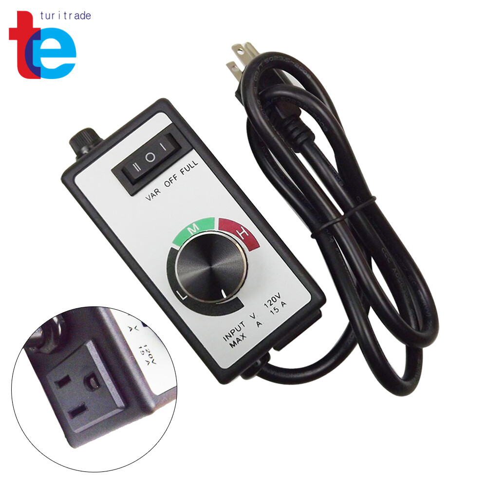 AC 120V Motor Speed Controller For Router Fan Variable Voltage Electric Rheostat