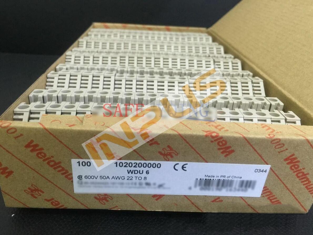 New 100Pcs Weidmuller terminal   WDU 6 1020200000 WDU6  Fast delivery