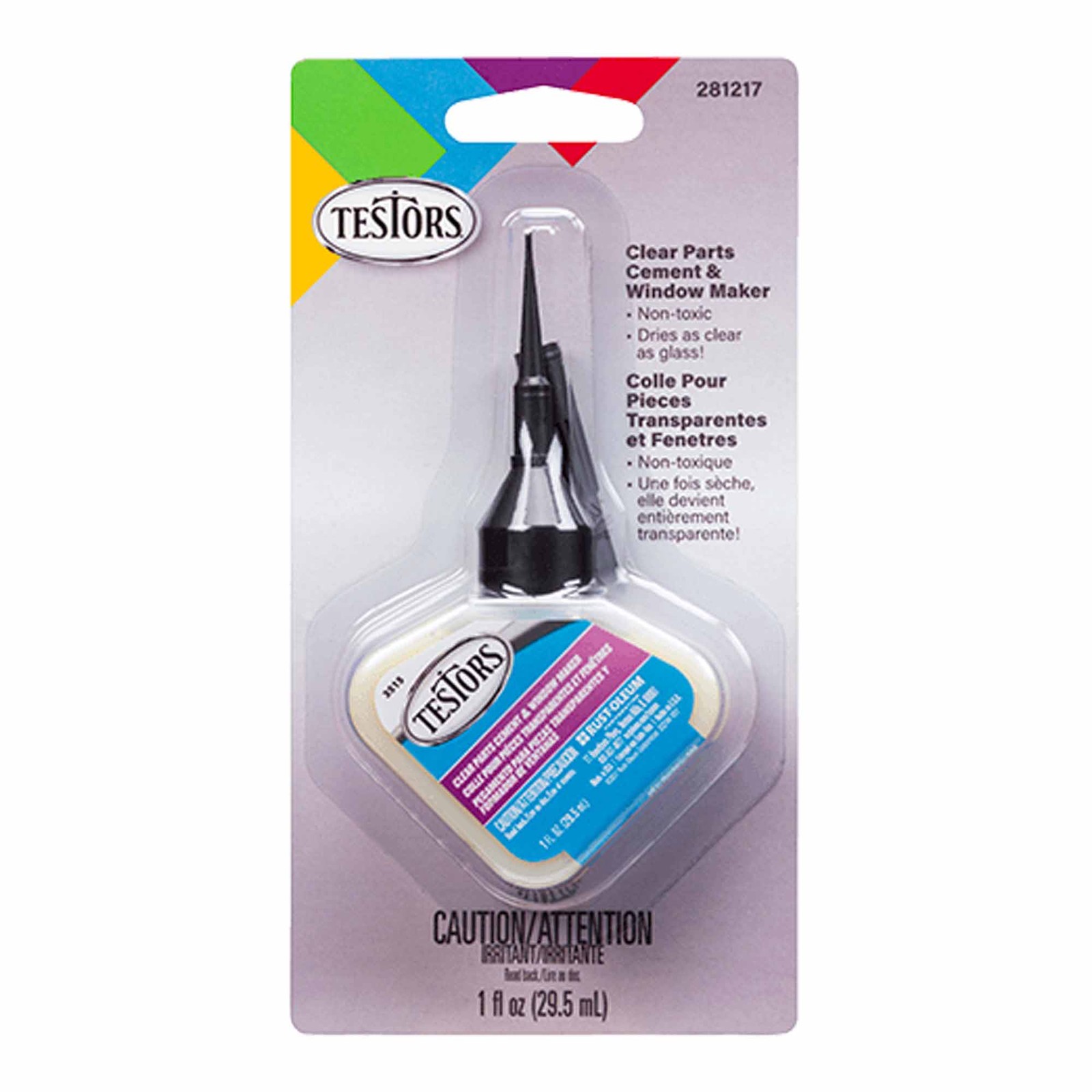 Testor Corp. Clear Parts Cement and Window Maker 1oz TES281217 Misc. Adhesives